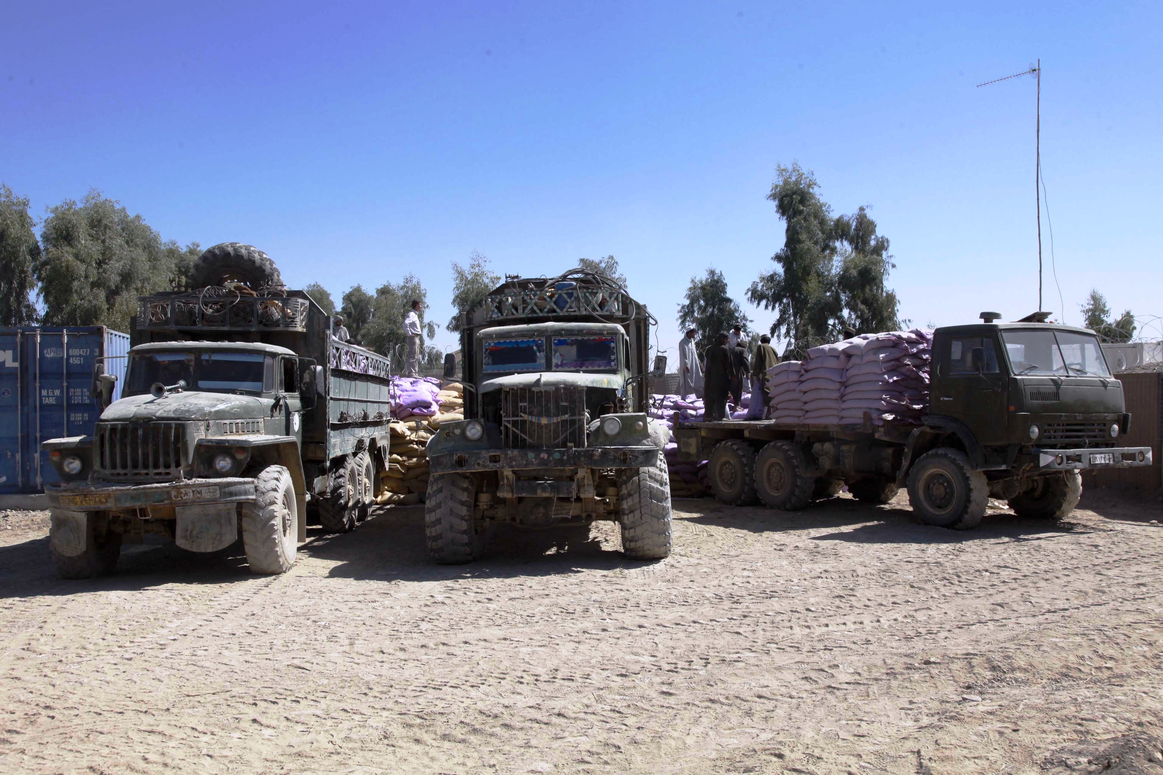 Russian-built trucks in Afghanistan