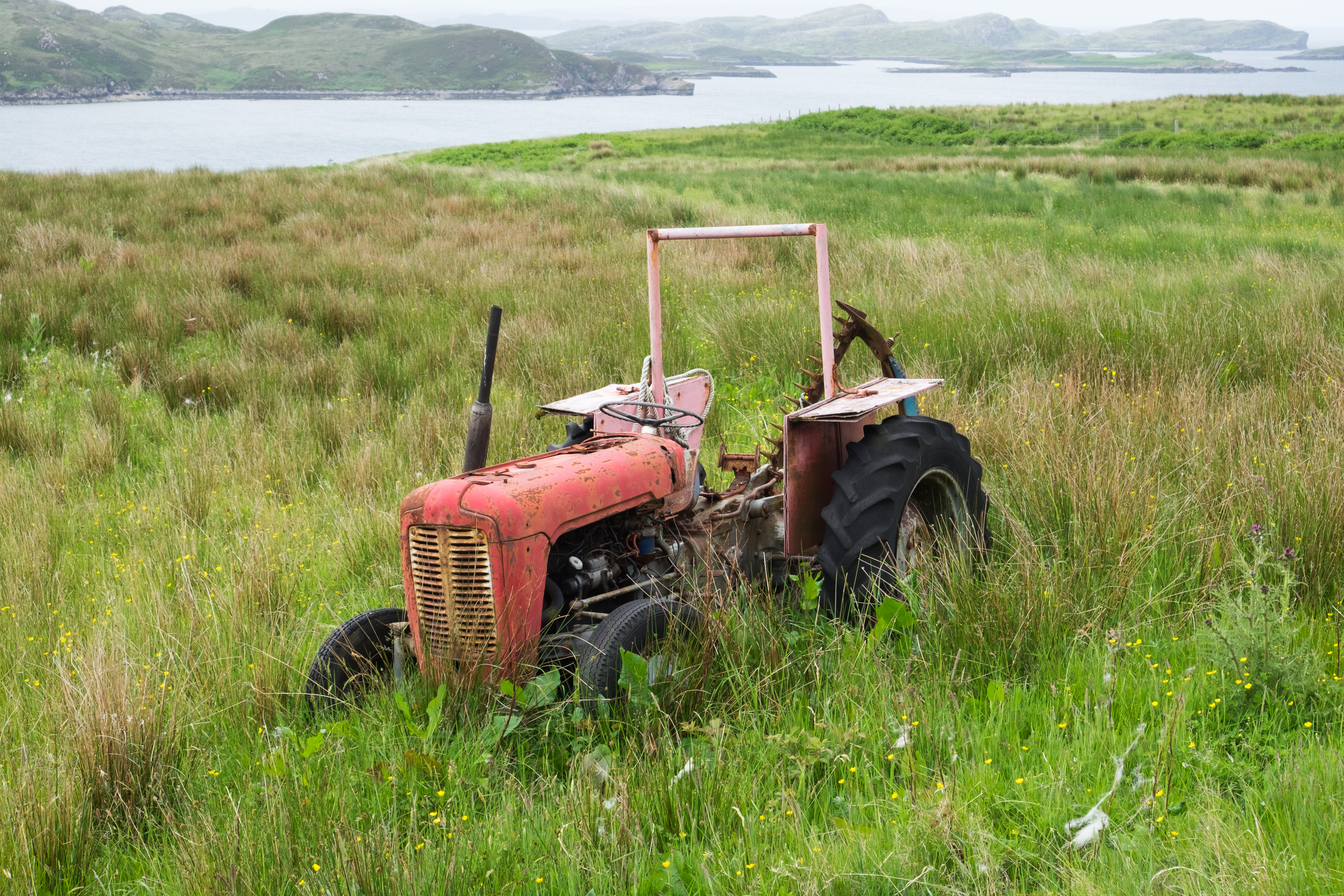 Rusty tractor