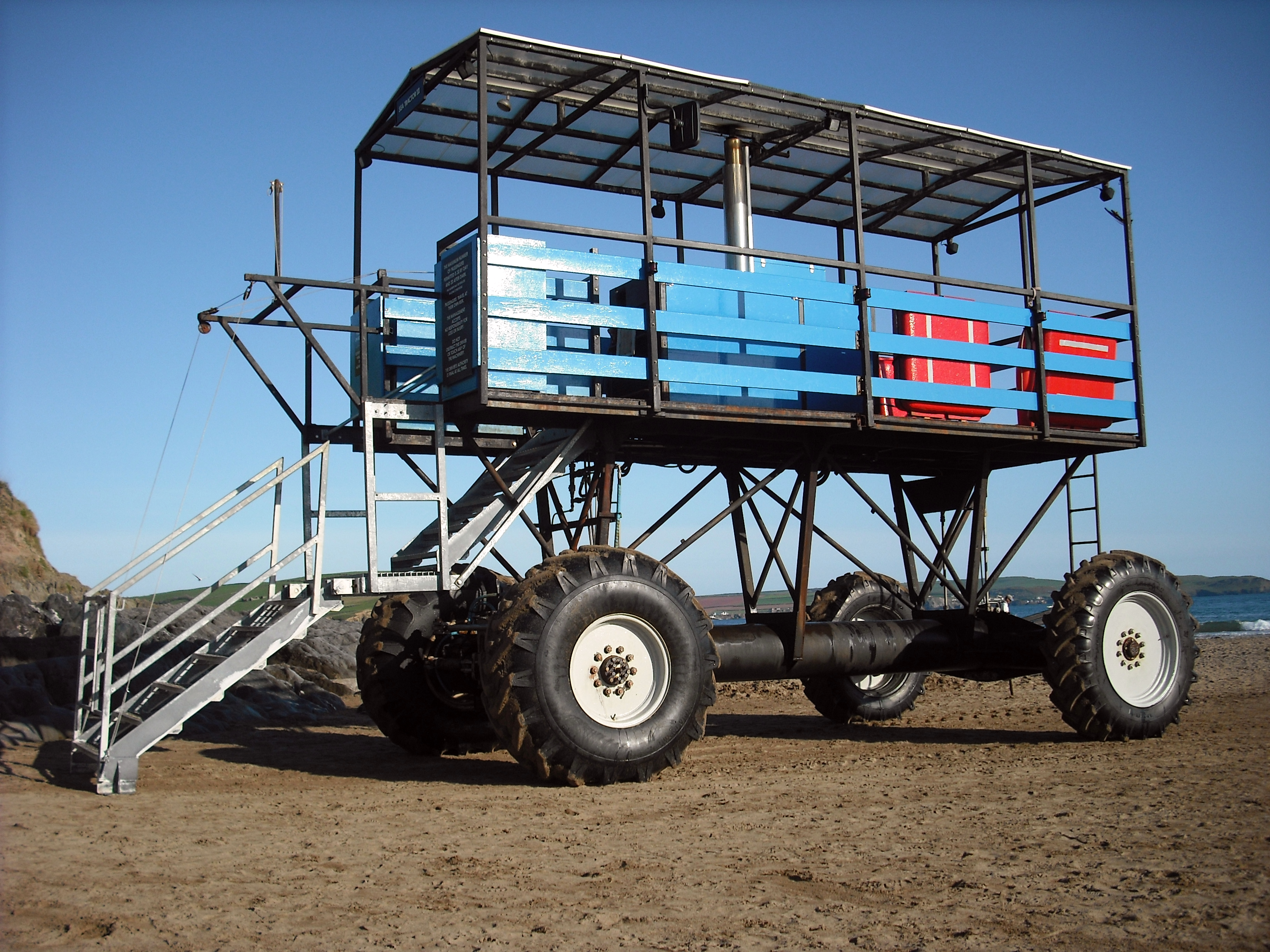 Sea tractor, Bigbury-on-Sea