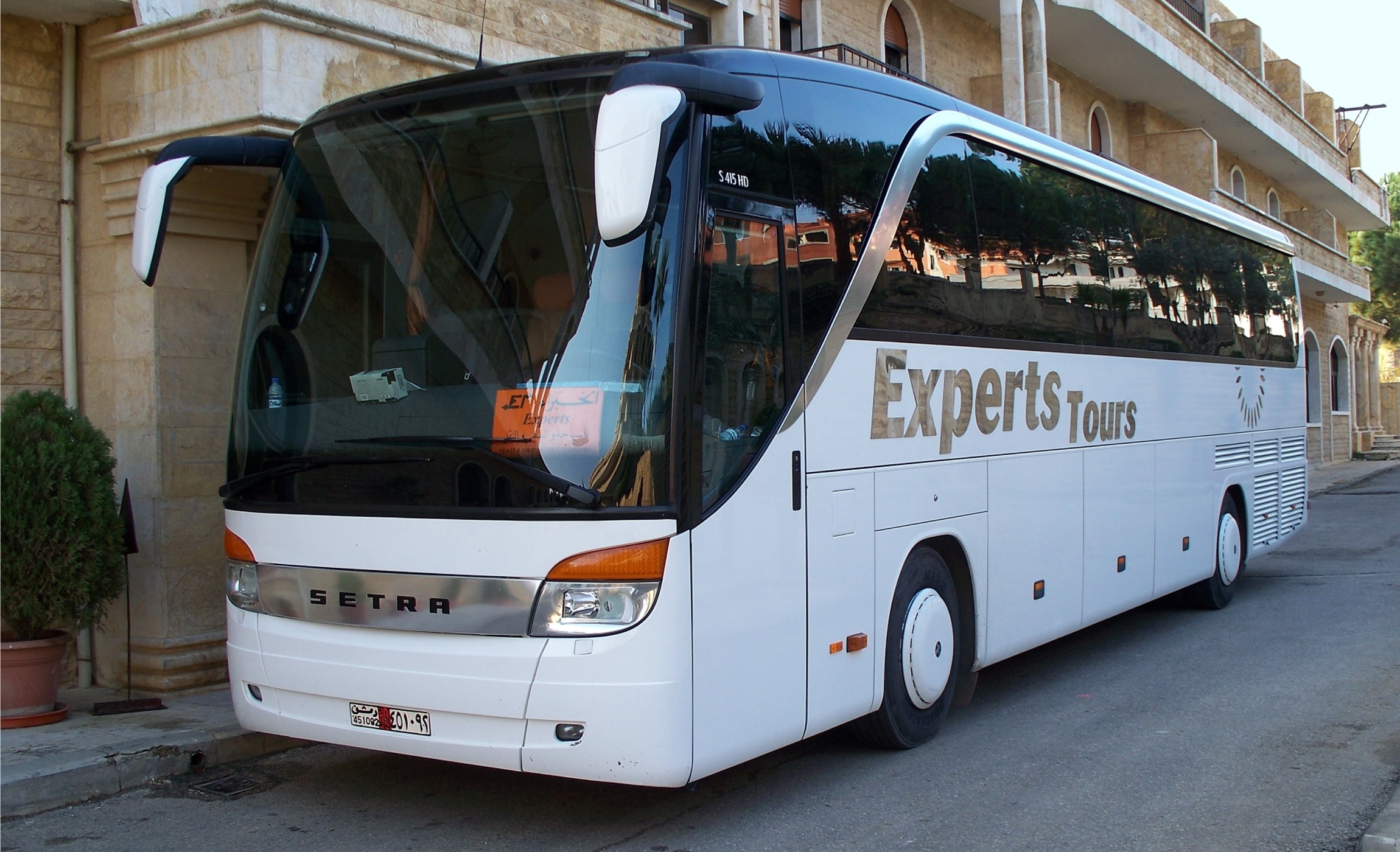 Setra bus in Syria