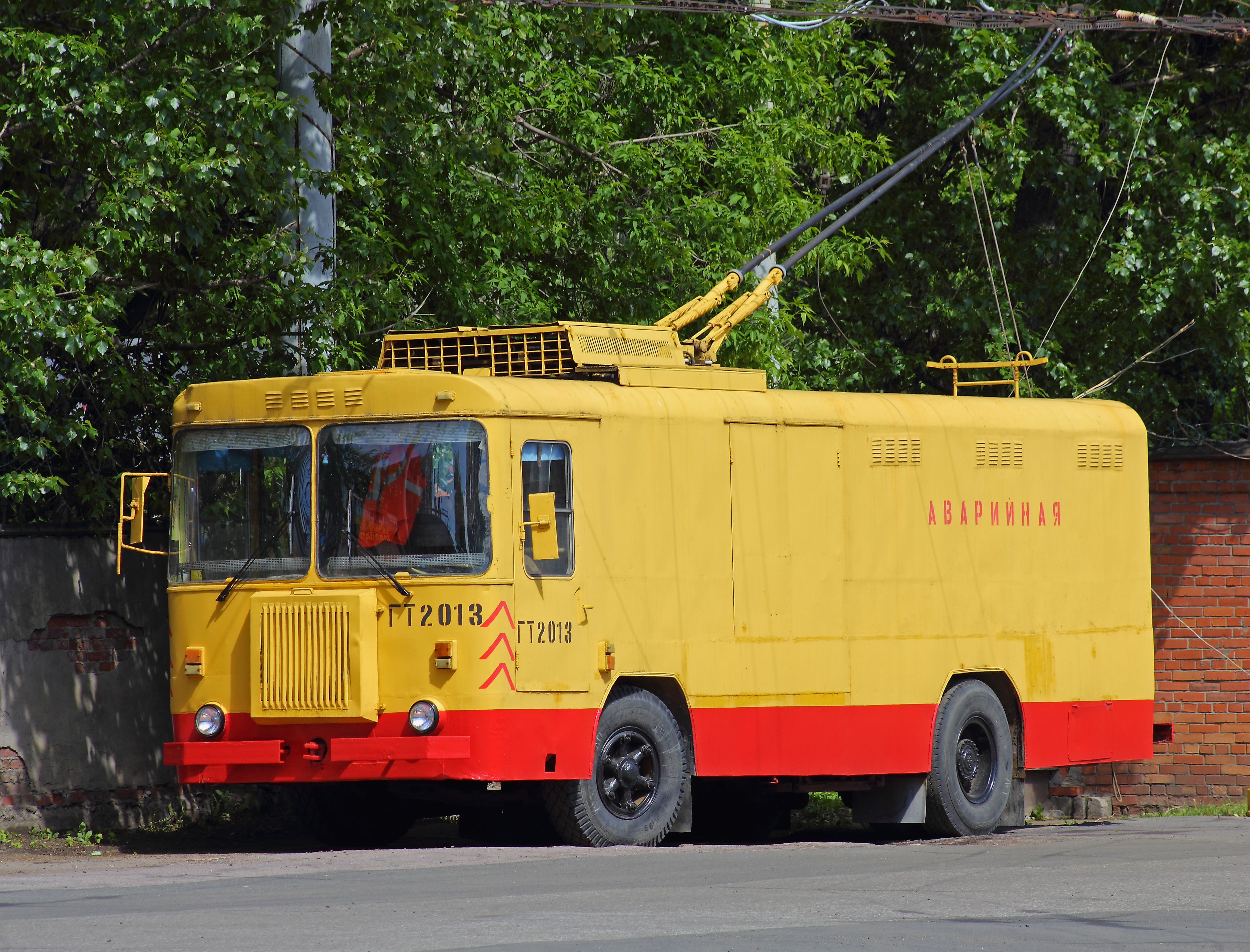 Spb Freight trolley in 2nd depot at Arsenalnaya Street
