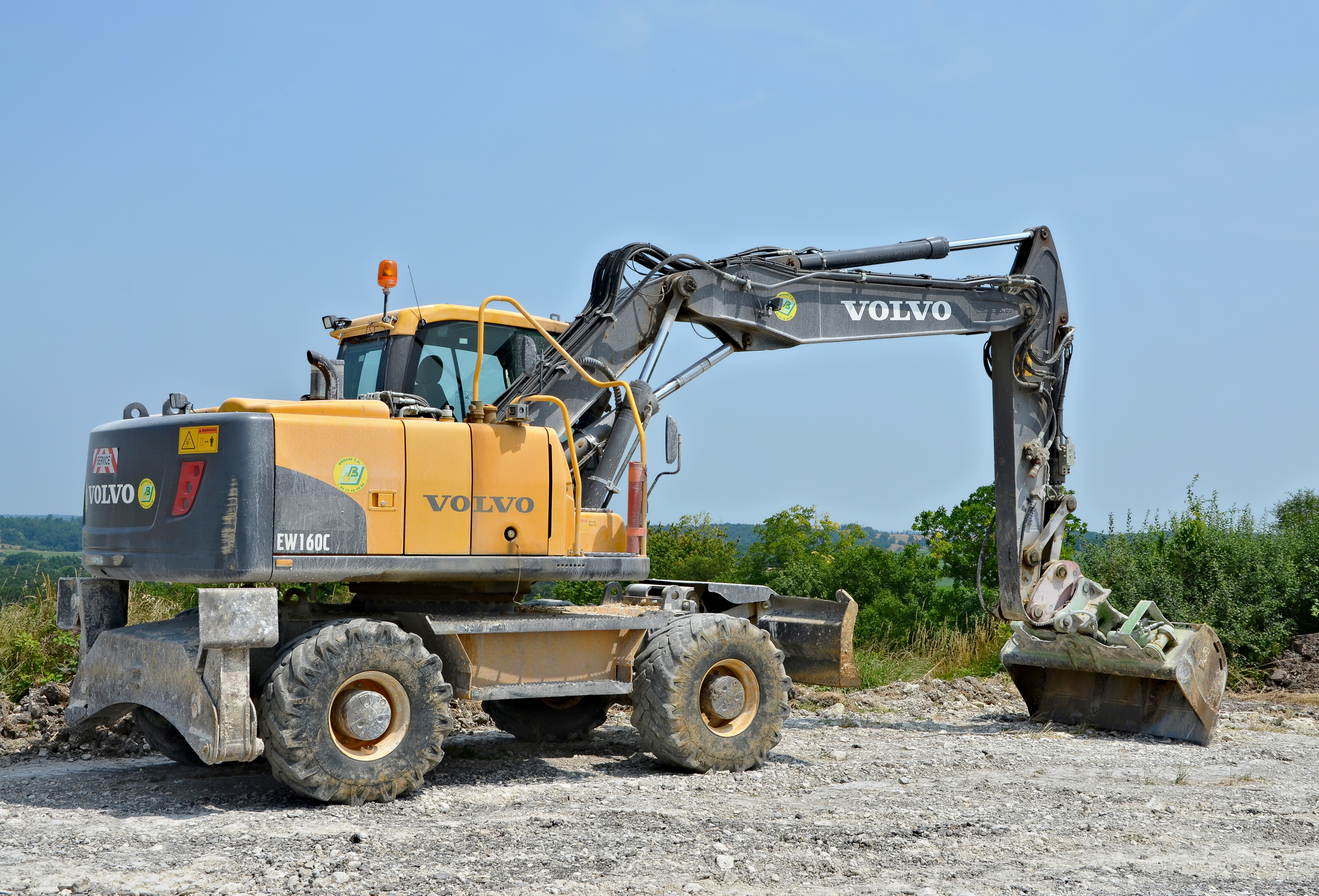 Ste-Souline Travaux LGV 16 Volvo EW160C 2013