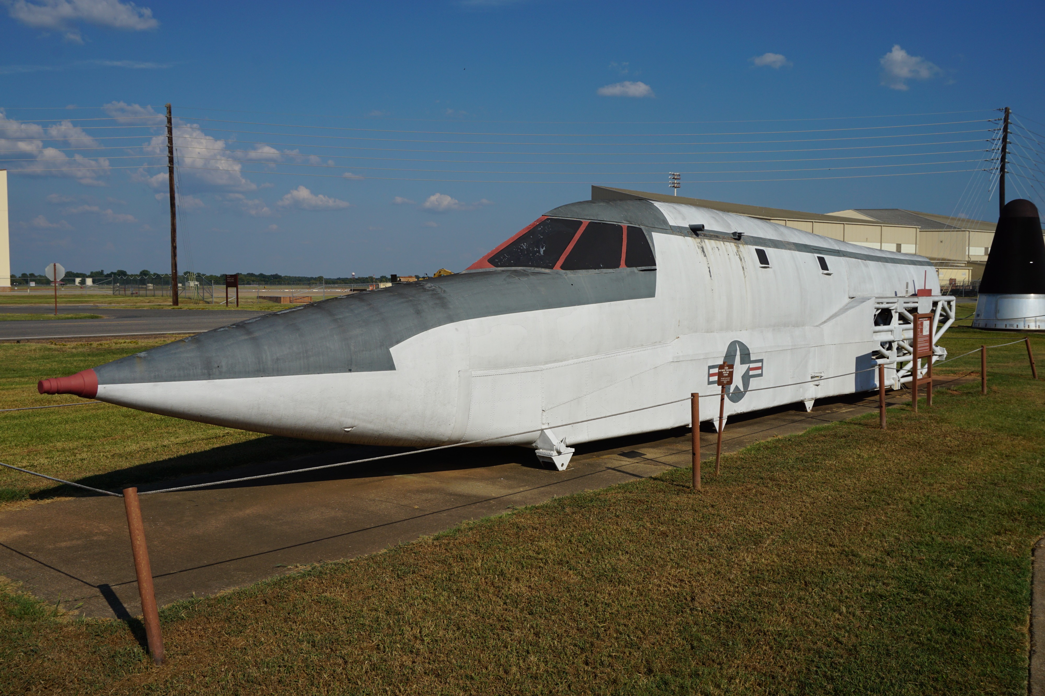 Barksdale Global Power Museum September 2015 24 (Convair B-58 Hustler rocket sled)