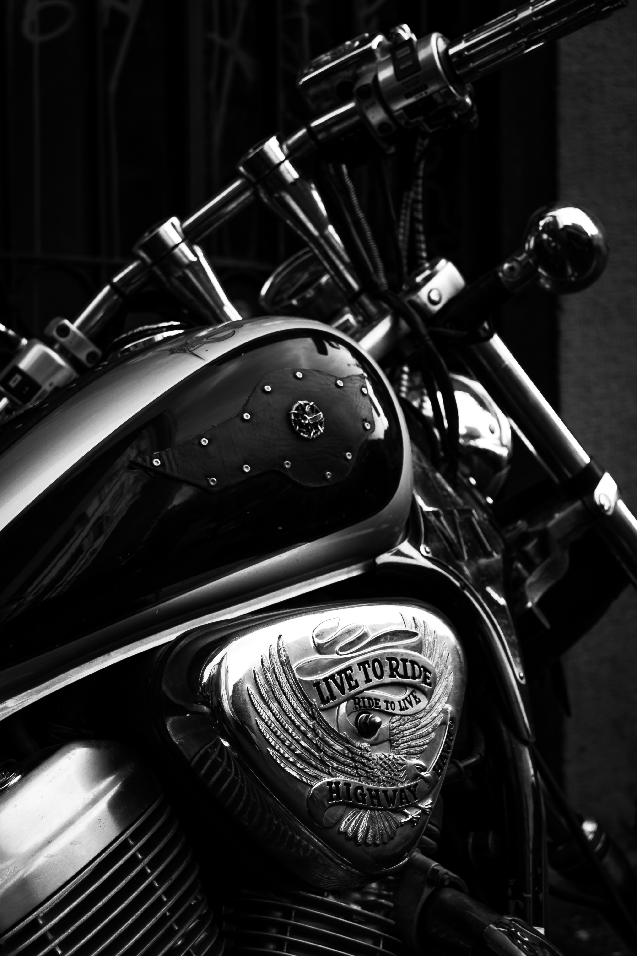 Rome (Italy), Motorcycle (black and white) -- 2013 -- 3560 (bw)