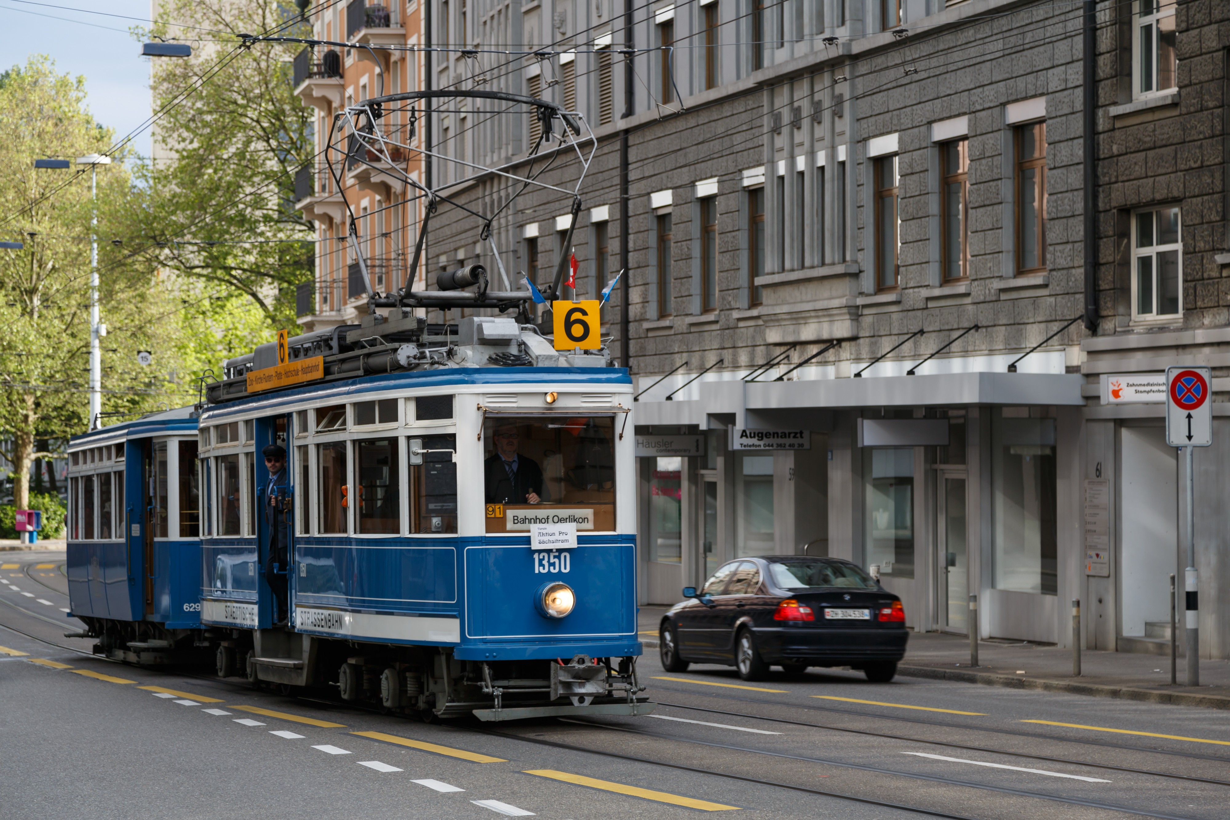 Zürich Switzerland Tram-Line-6-01
