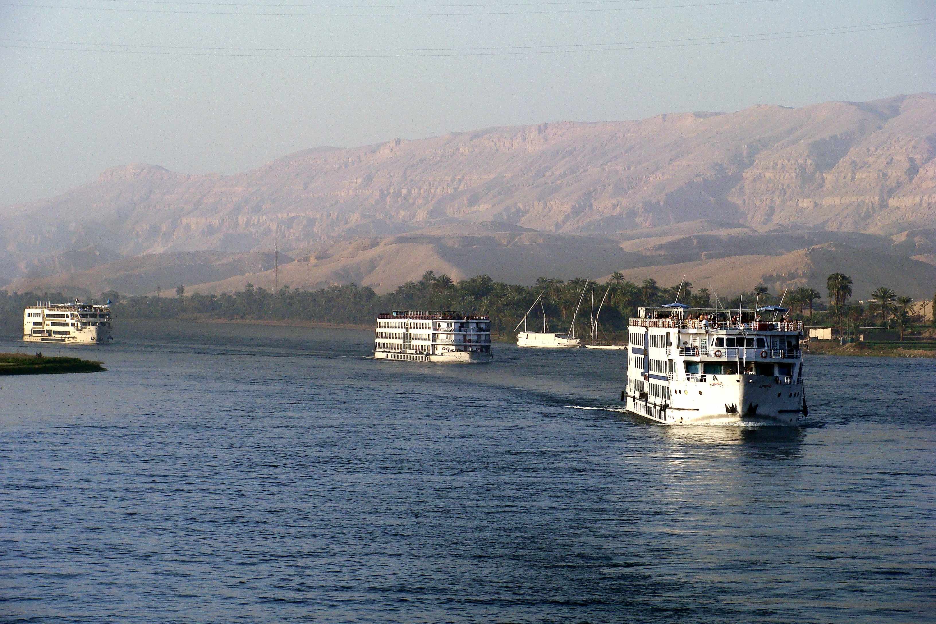 008 Passenger ships of Egypt, Edfu, Nile river 2010