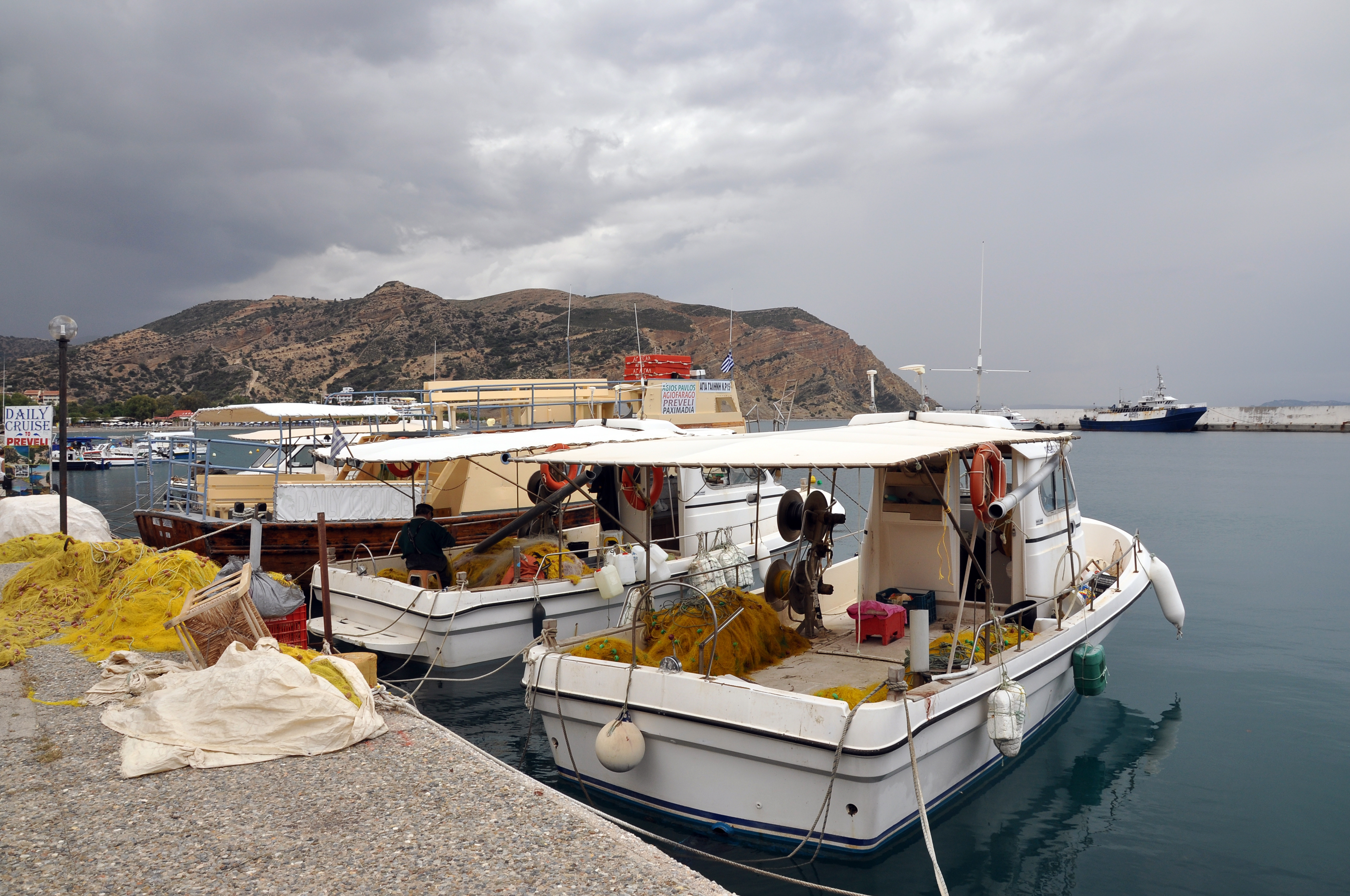Agia Galini harbour in Crete, Greece 001