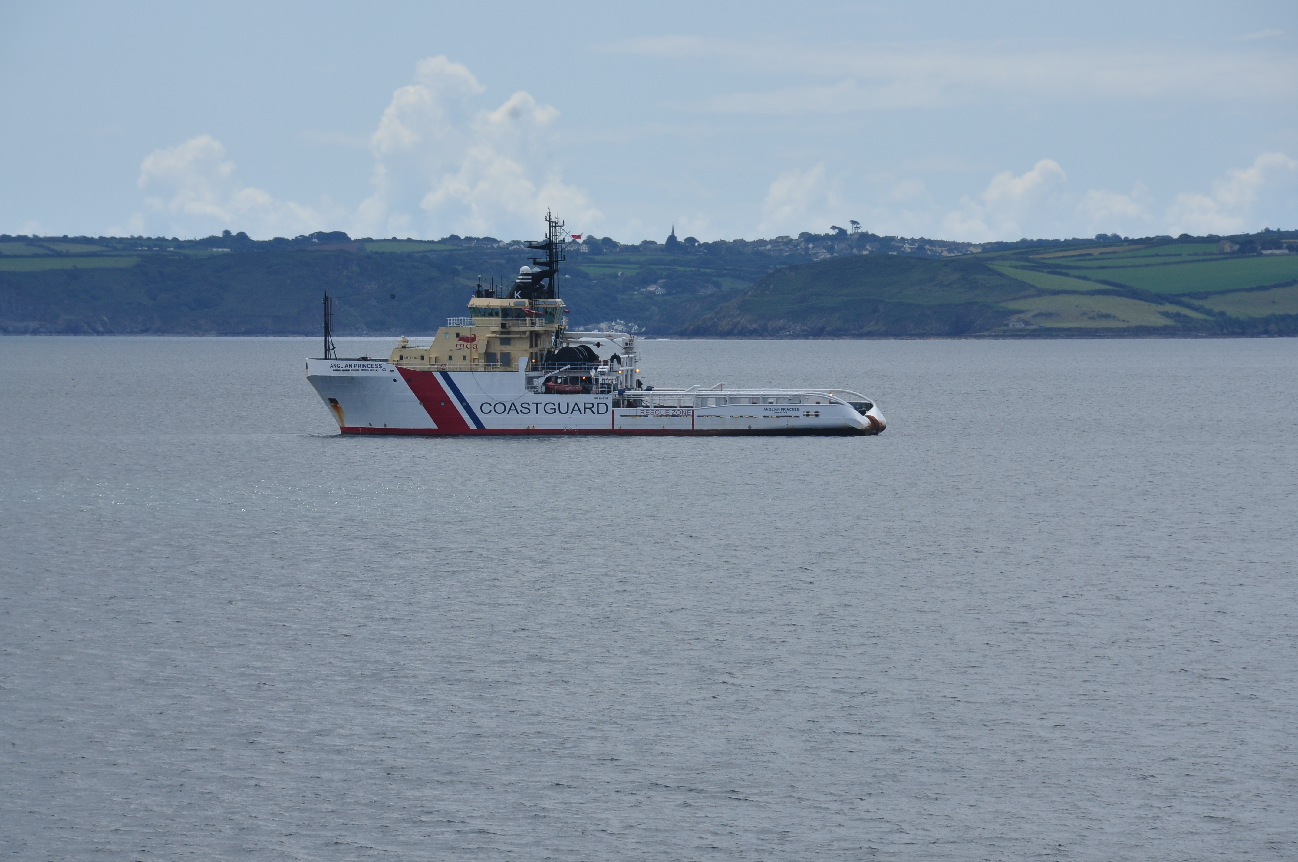 Anglian Princess off Falmouth (8738)