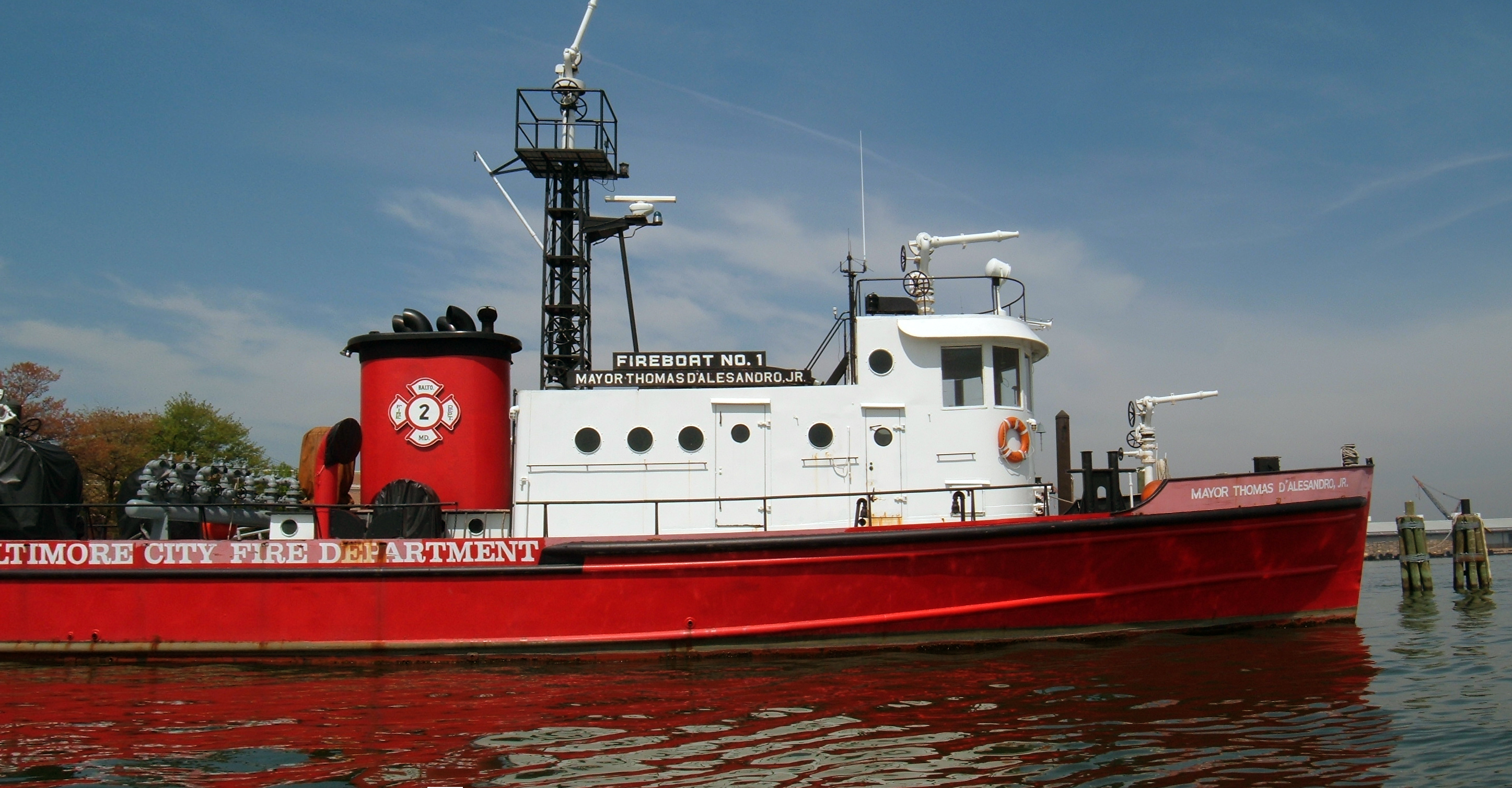 Baltimore fireboat -a