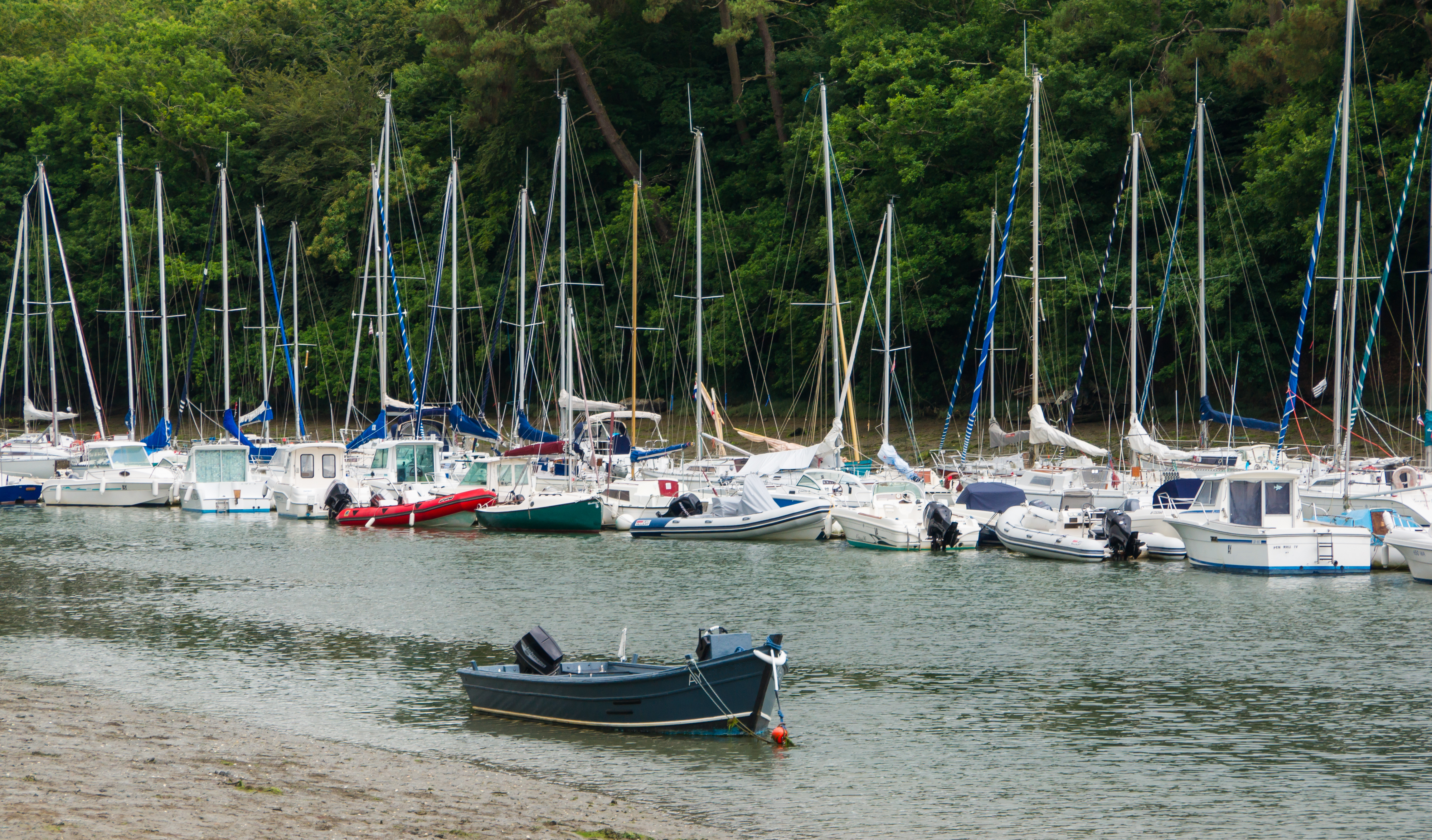 Bateaux, Conleau, golfe du Morbihan, France