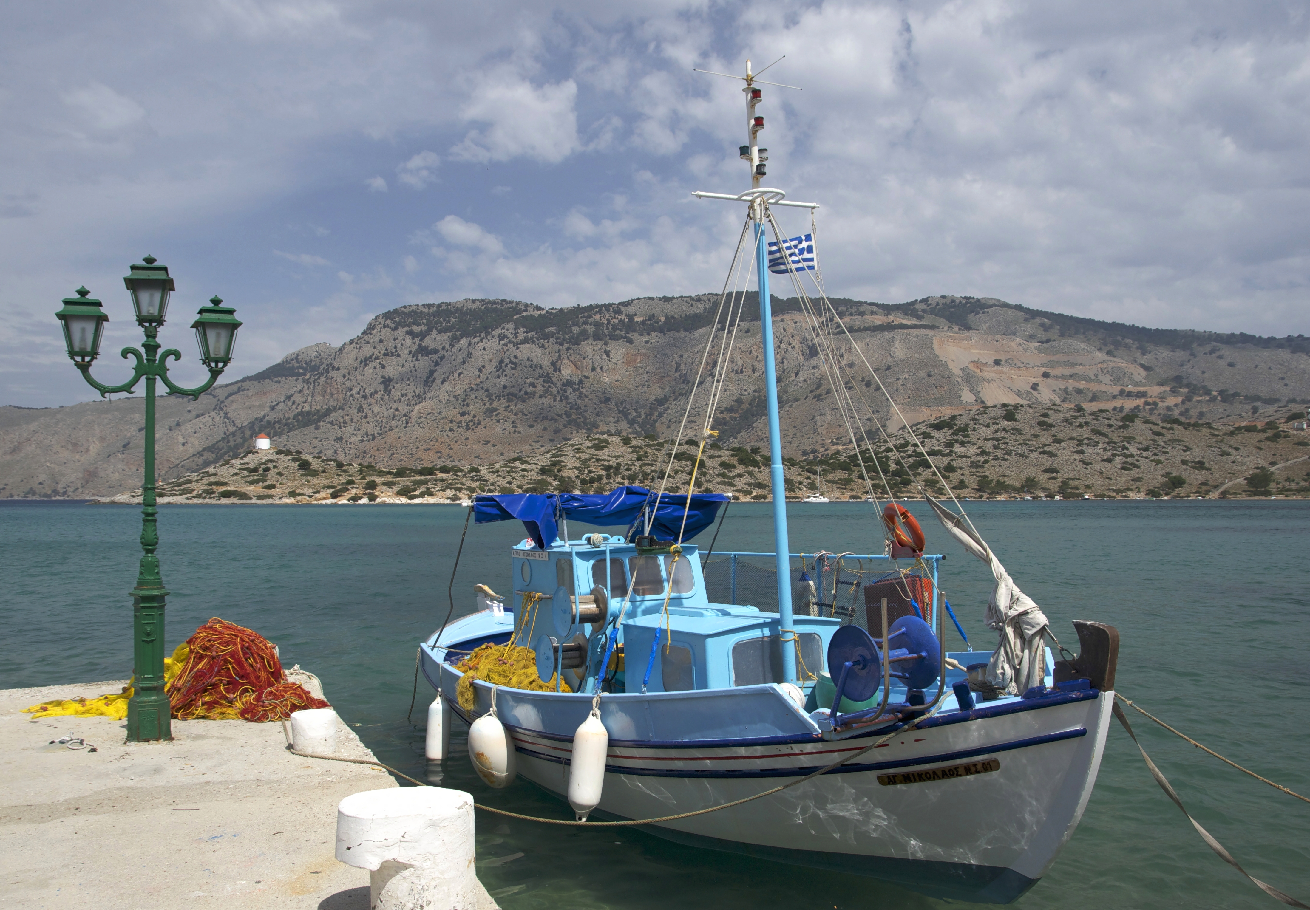 Boat bateau Panormittis Symi