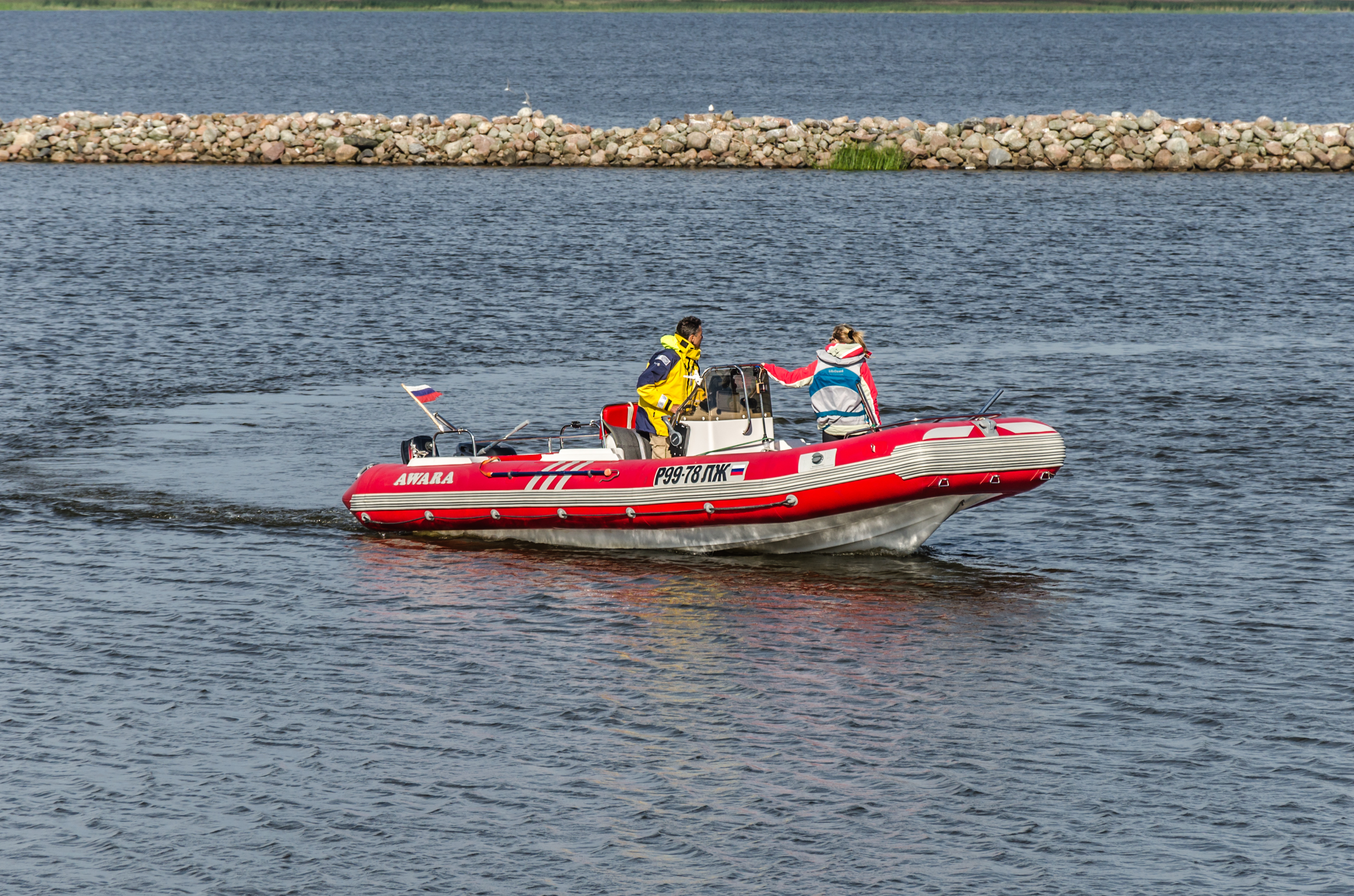 Boat in Kronstadt harbour