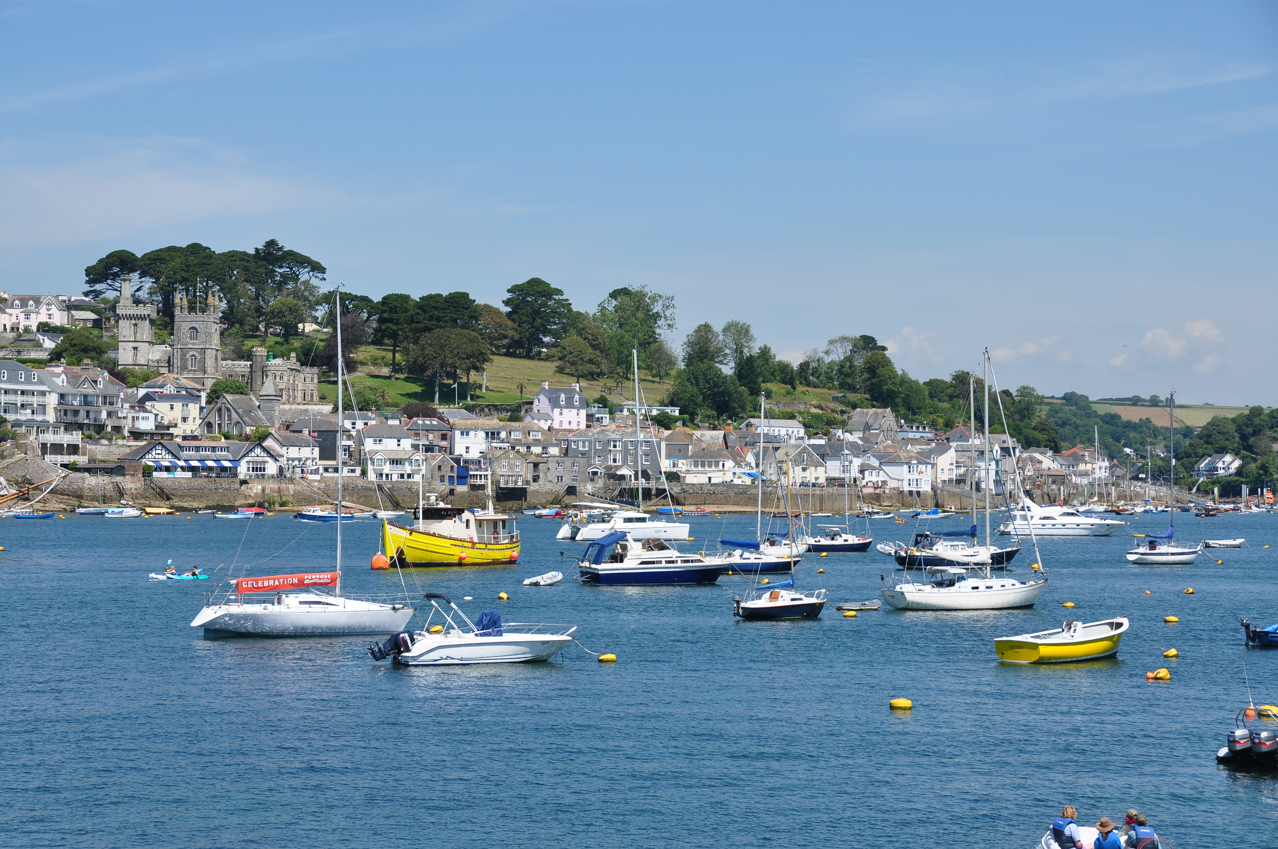 Boats off Polruan and Fowey (9740)