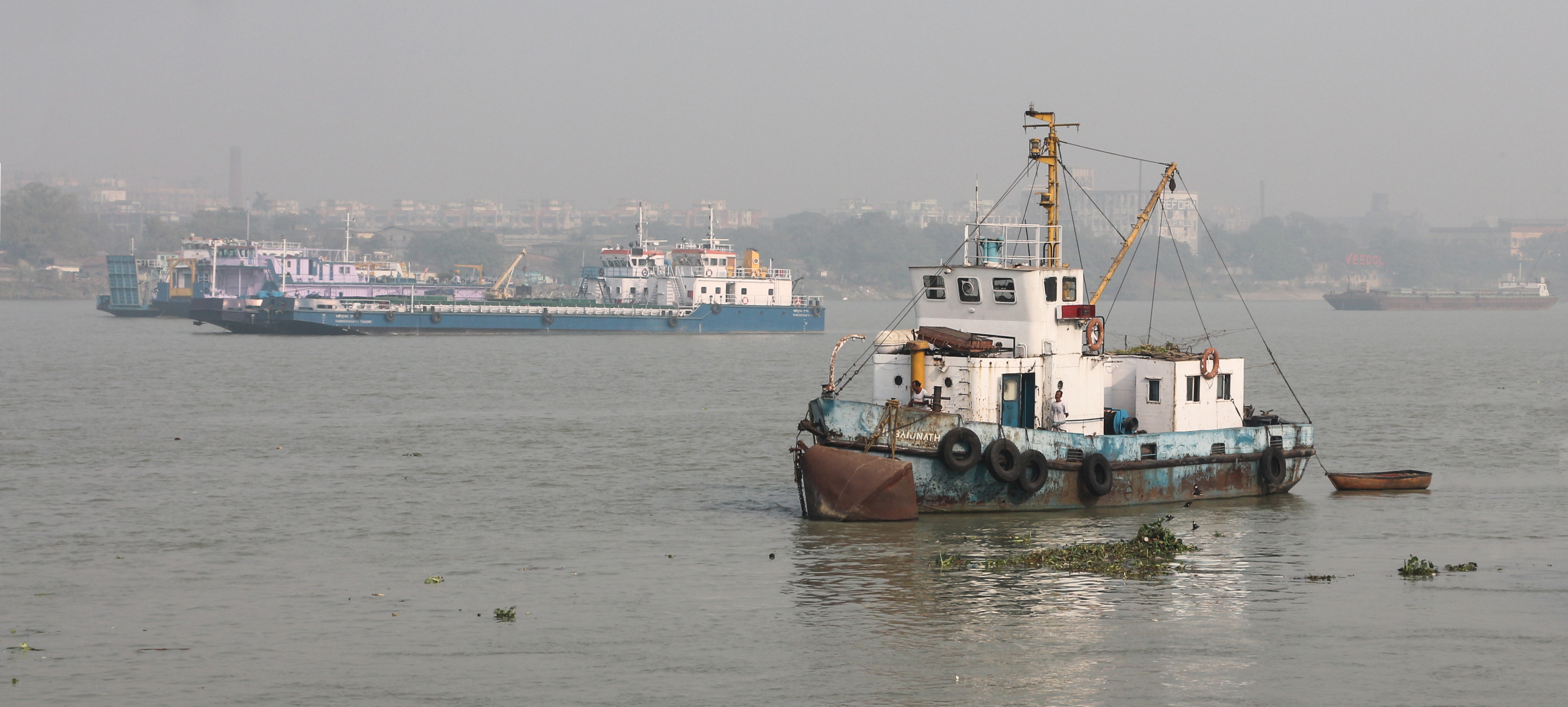 Boats on Hooghly River