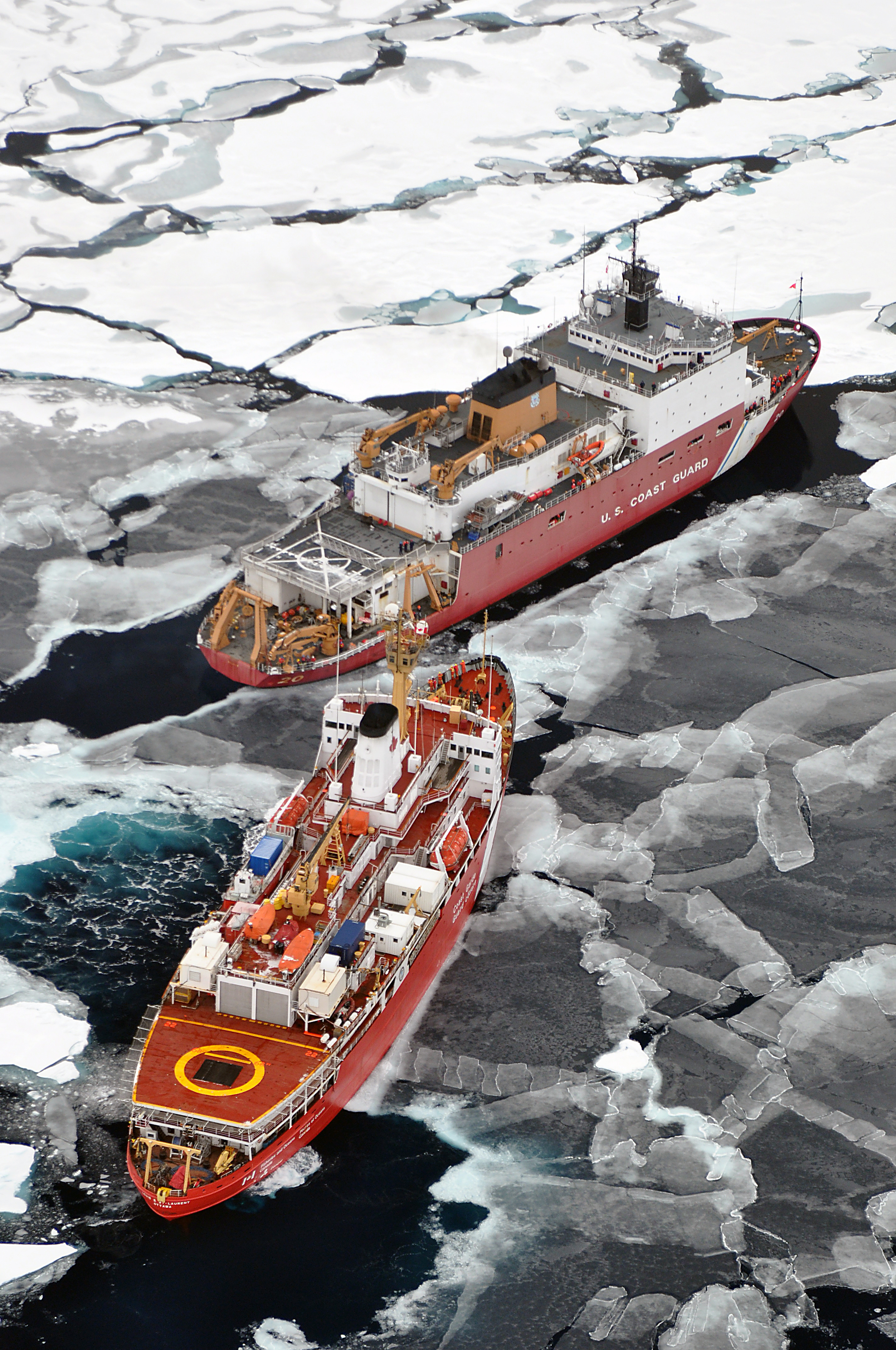Bow Thrusters of CCGS Louis St-Laurent and USCG Healy