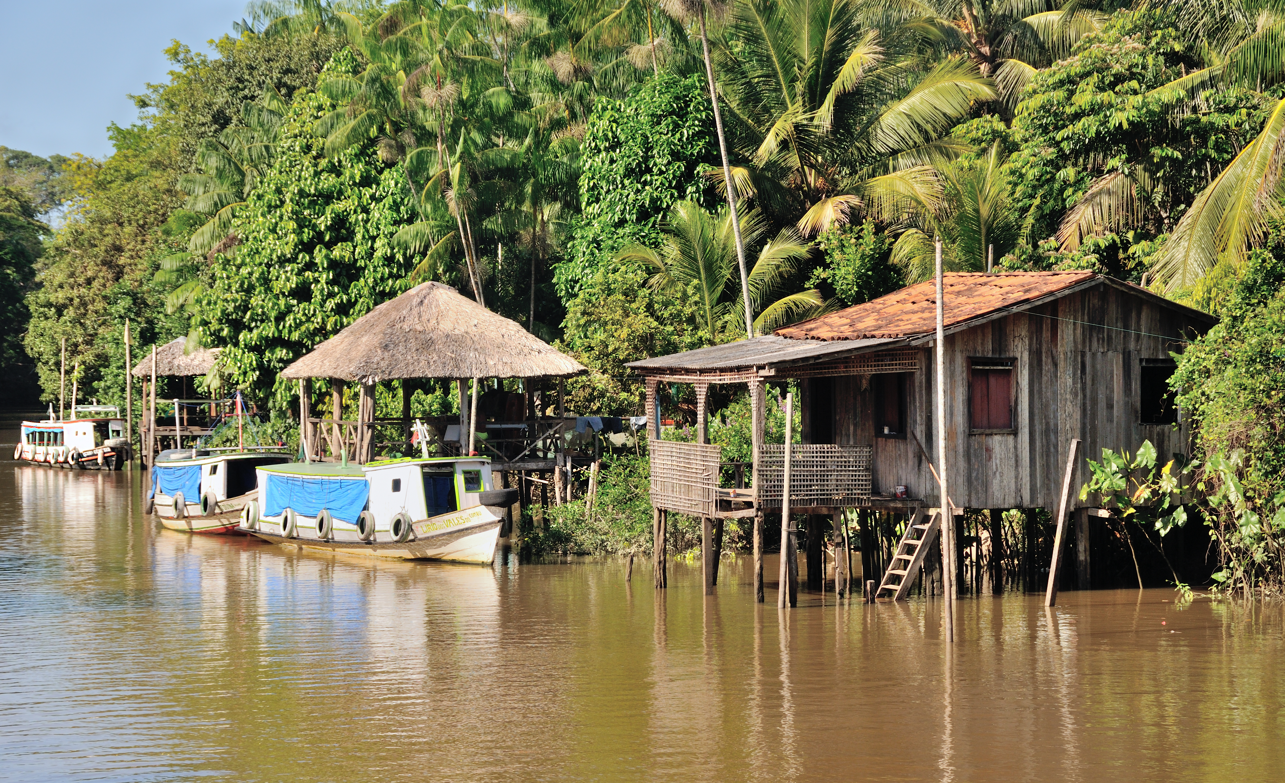 Brazil Pará Cumbu Island boathouses 2009