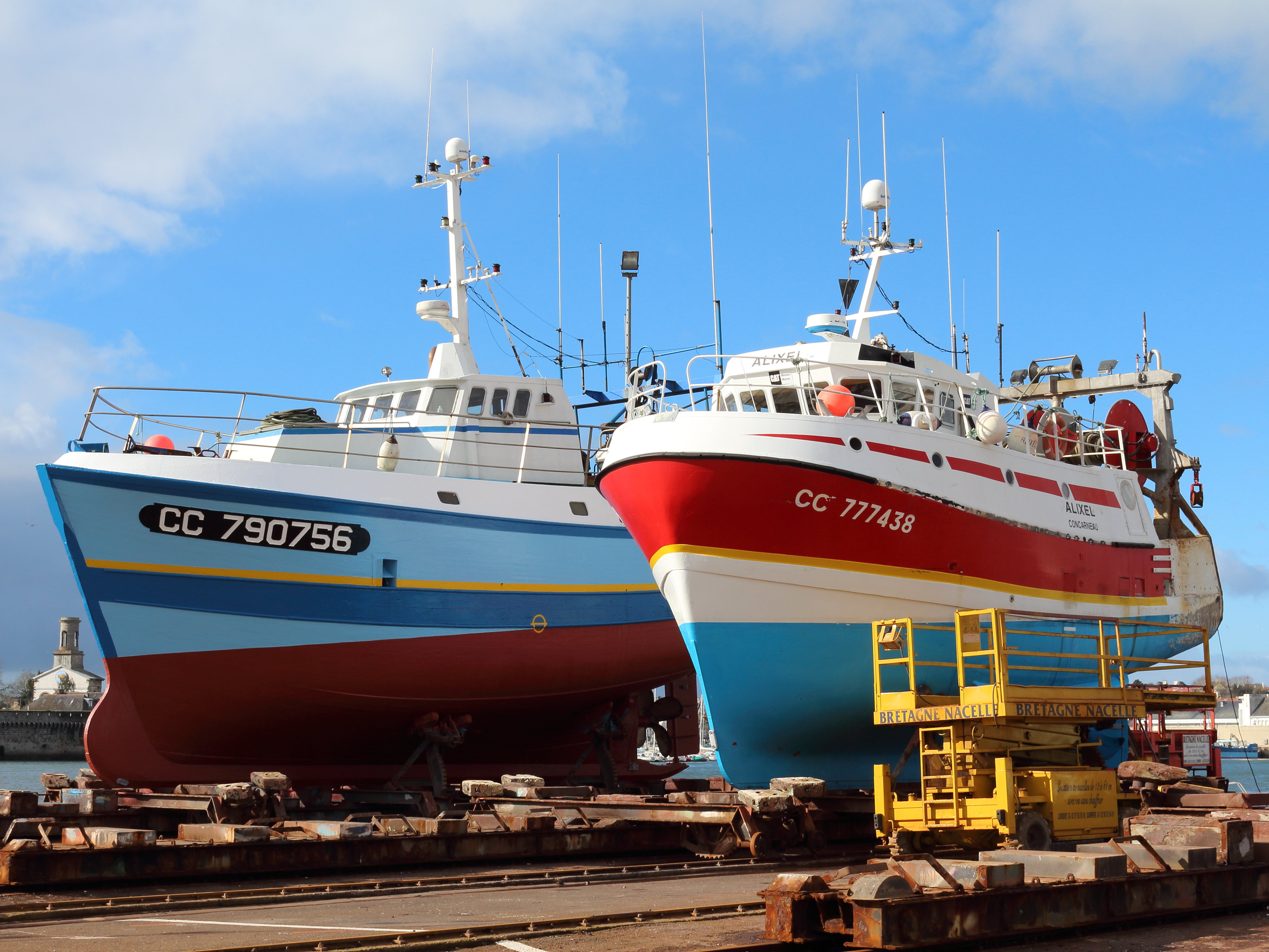 Chalutiers chantier naval Concarneau