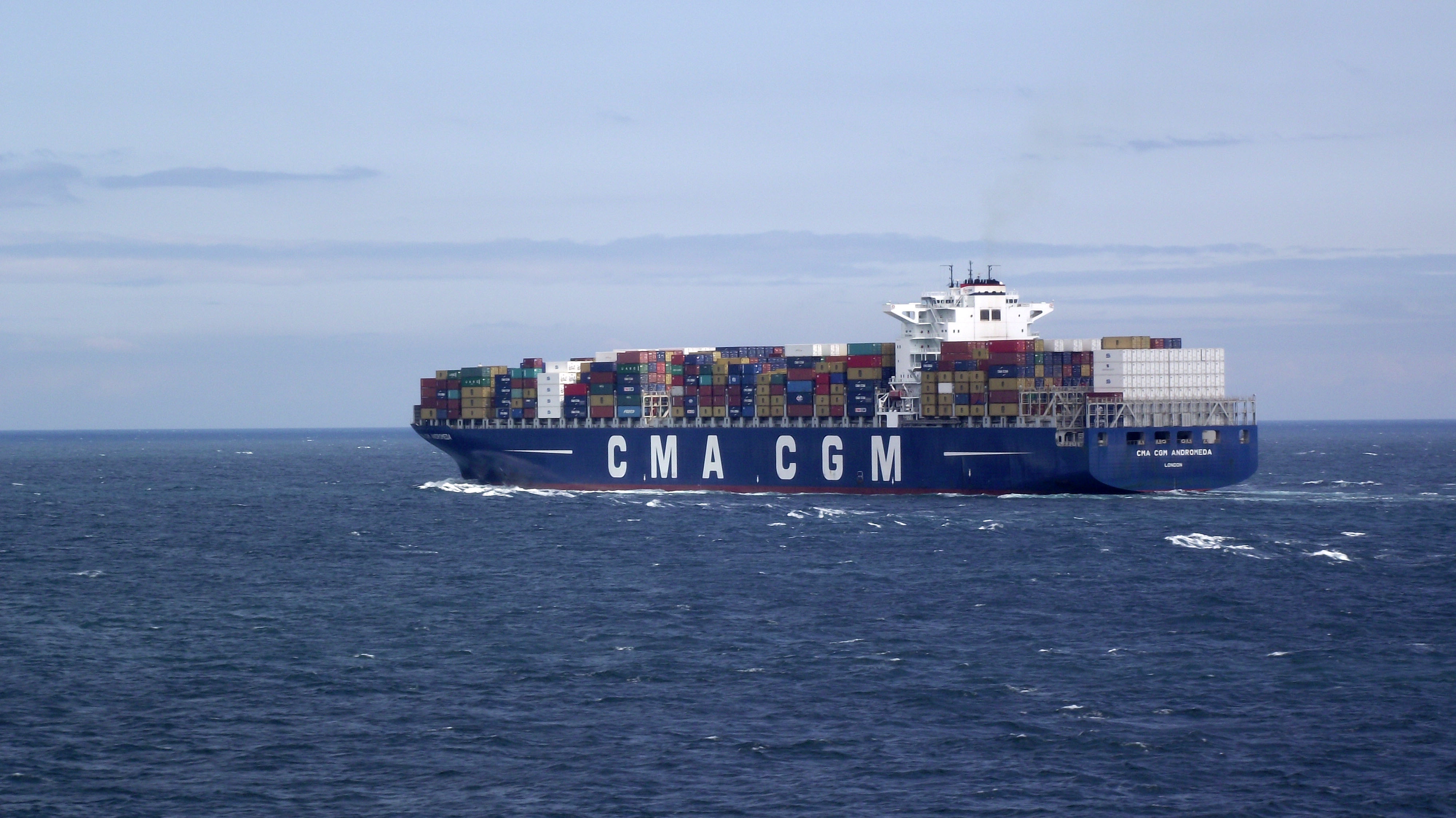 CMA CGM Andromeda Strait of Dover passage