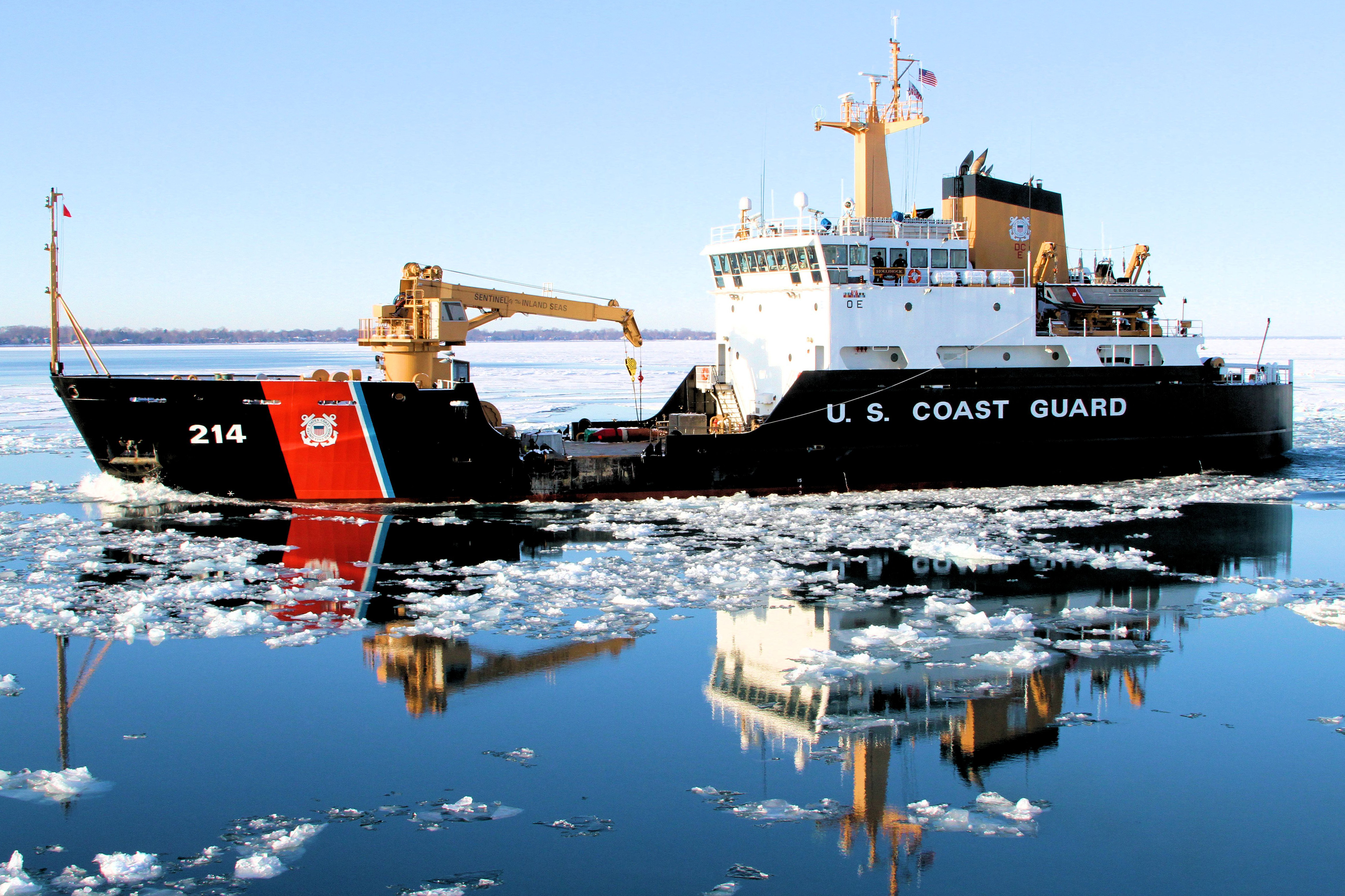 Coast Guard Cutter Hollyhock reflection 150113-G-ZZ999-001