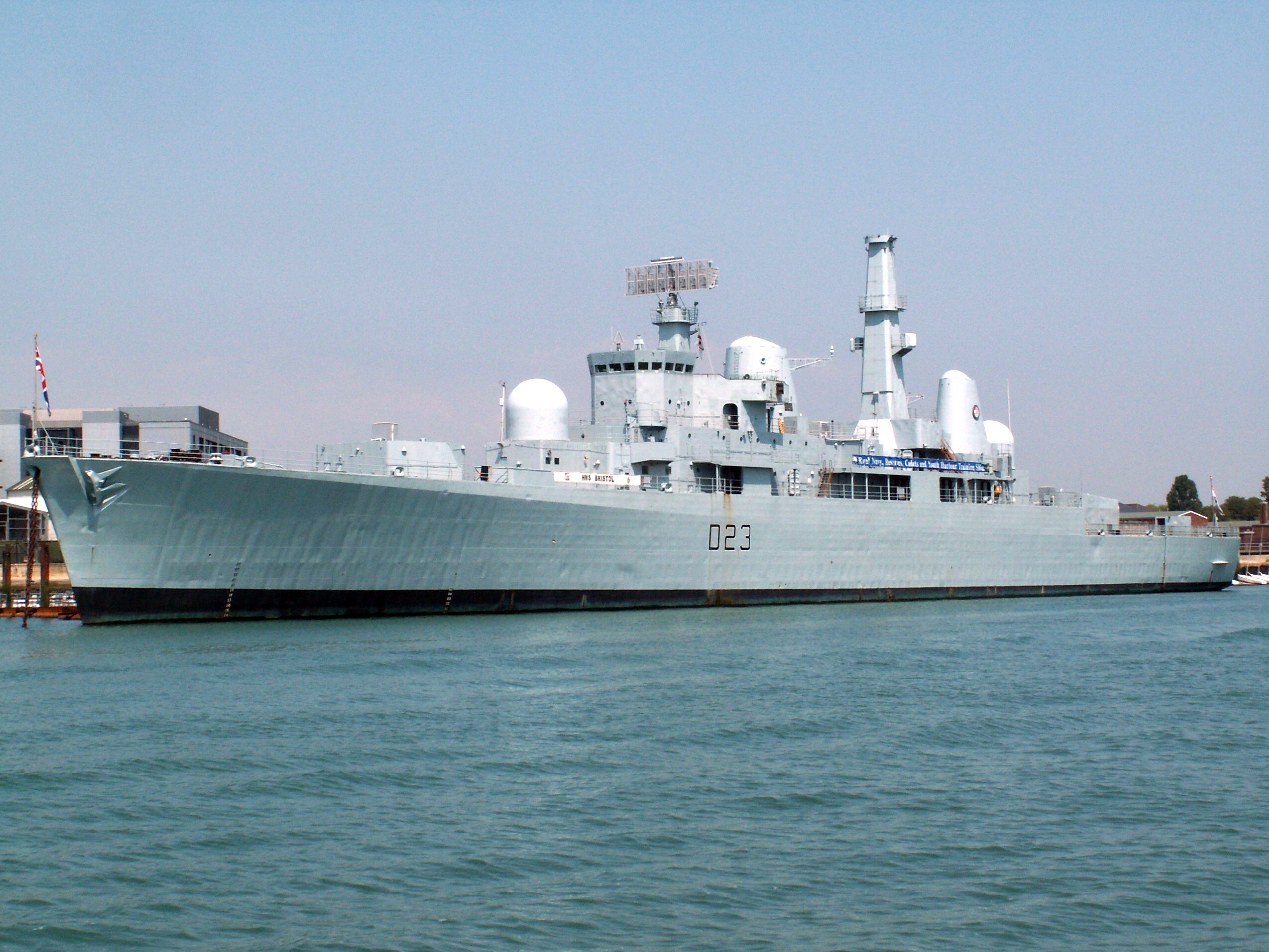 D23 HMS Bristol, Portsmouth, UK