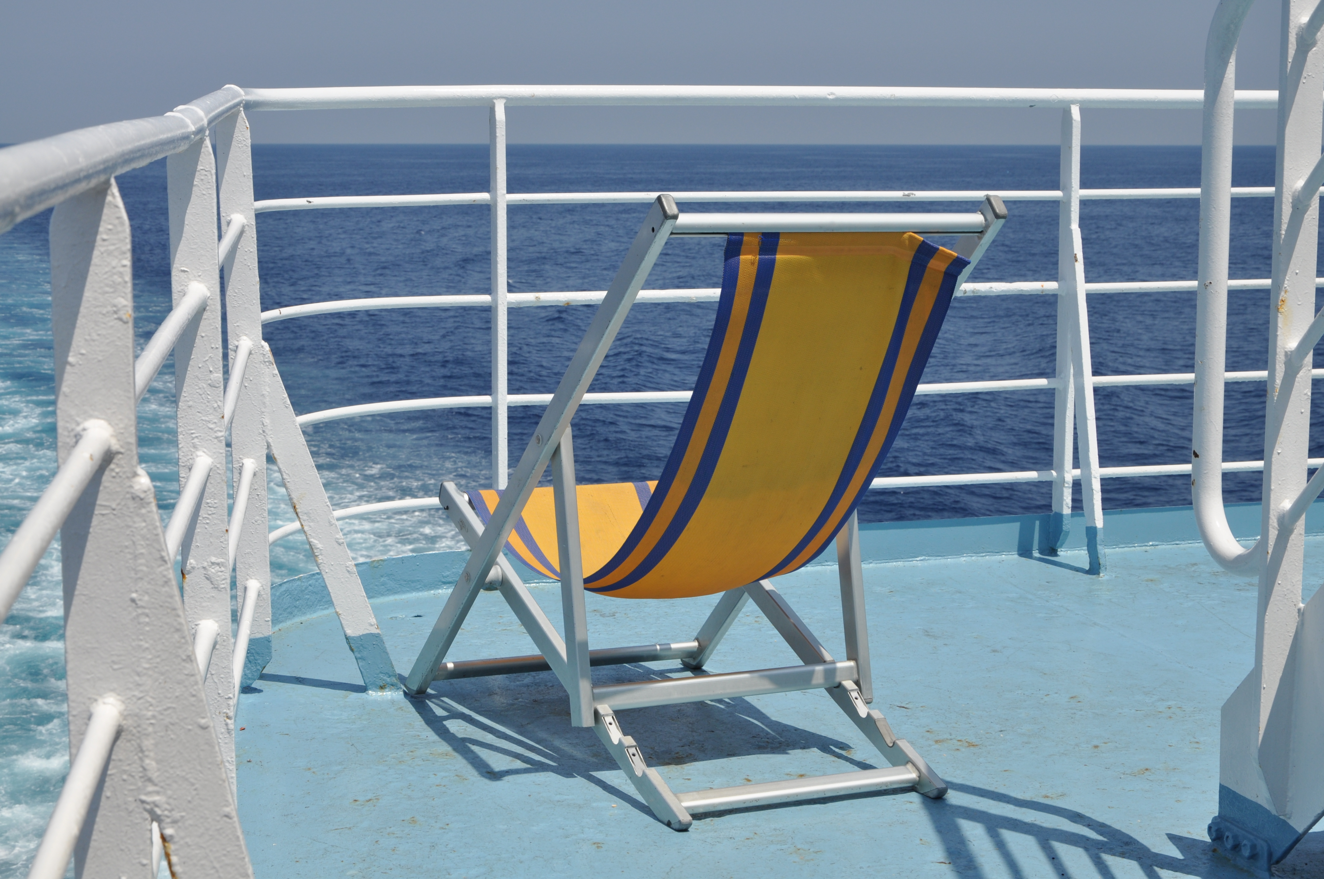 Deckchair on ferry