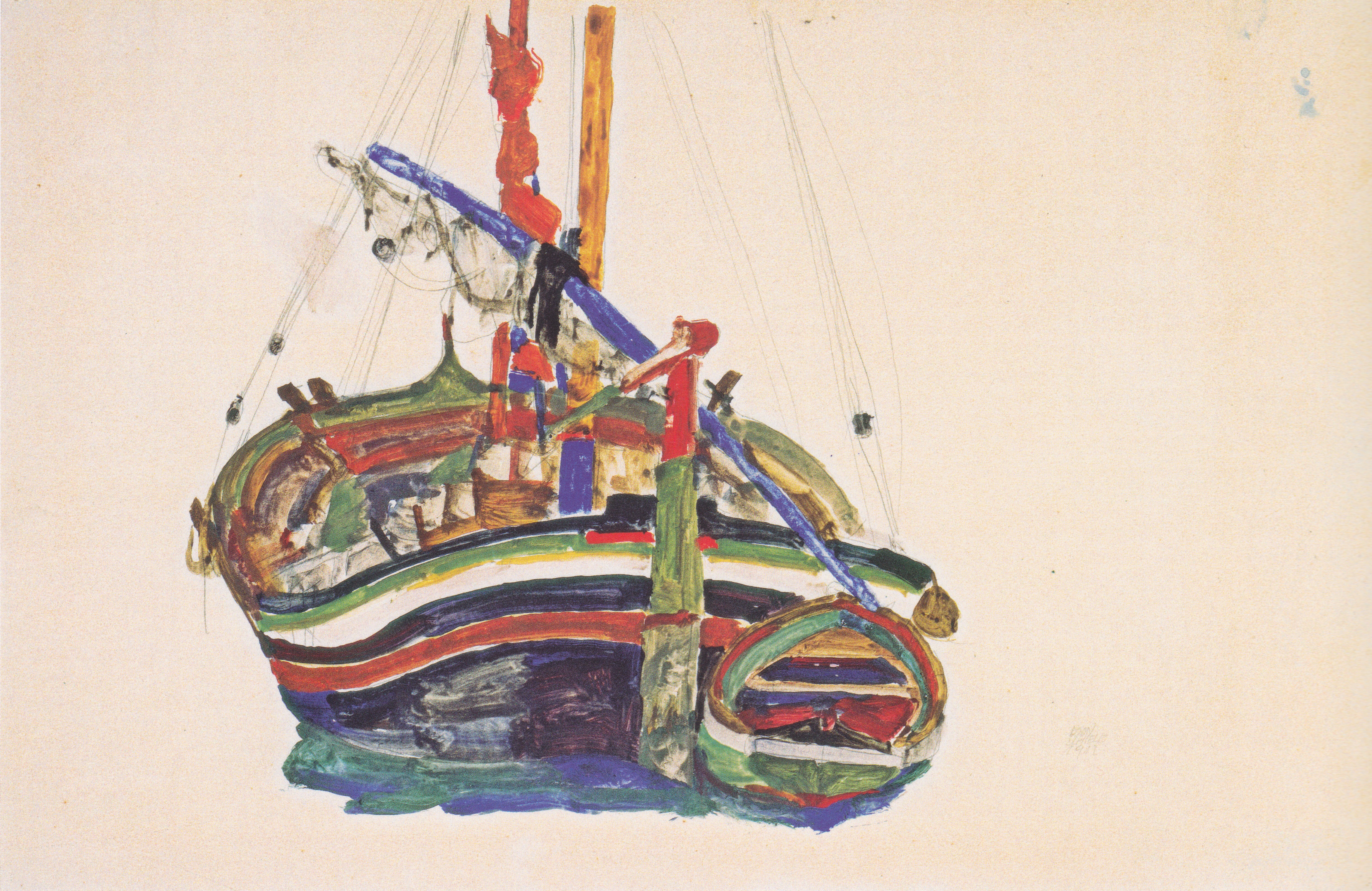 Egon Schiele - Triestiner Fischerboot - 1912