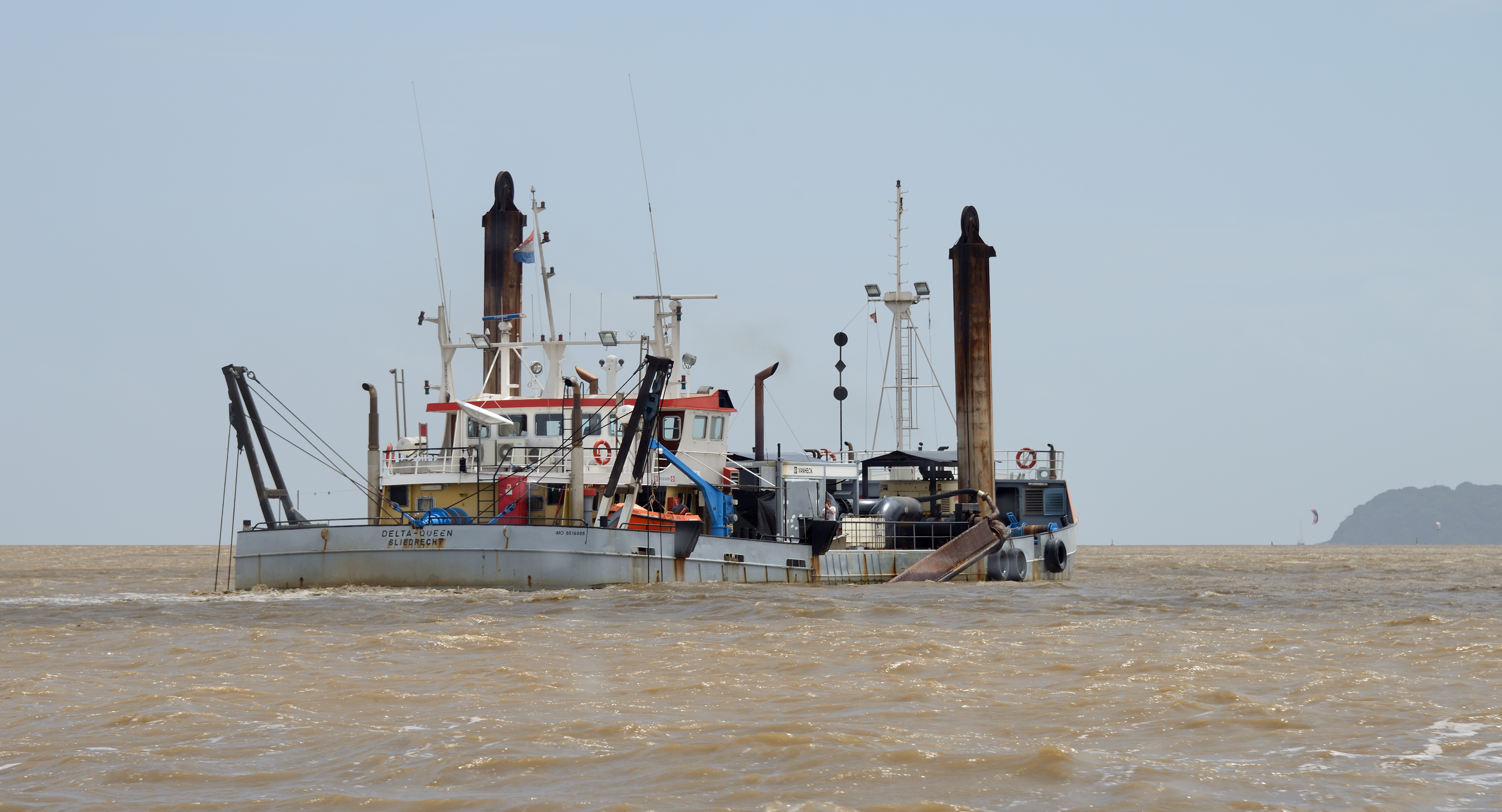 French Guiana Dégrad des Cannes dredging vessel