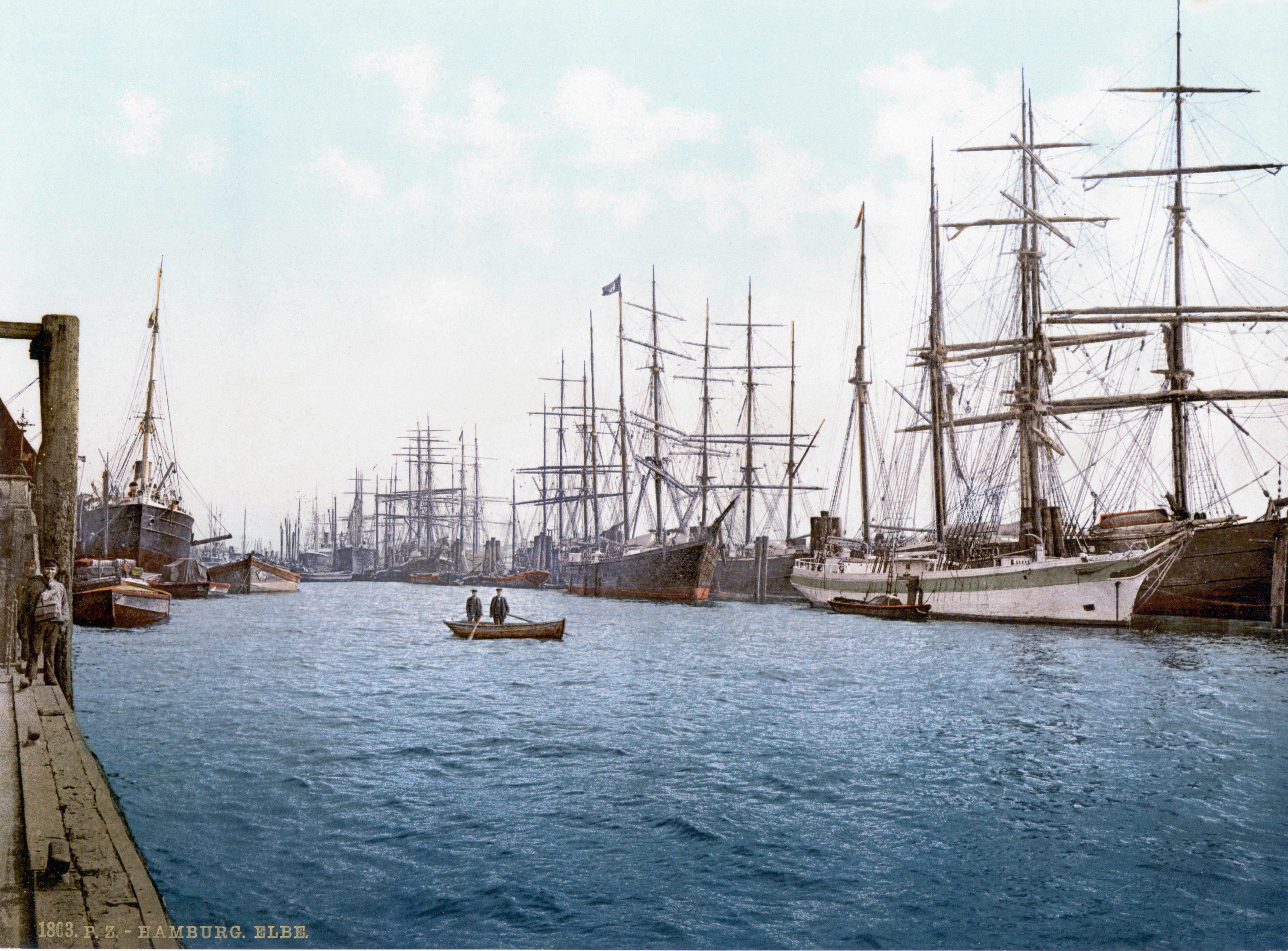 Hamburg Hafen 1890