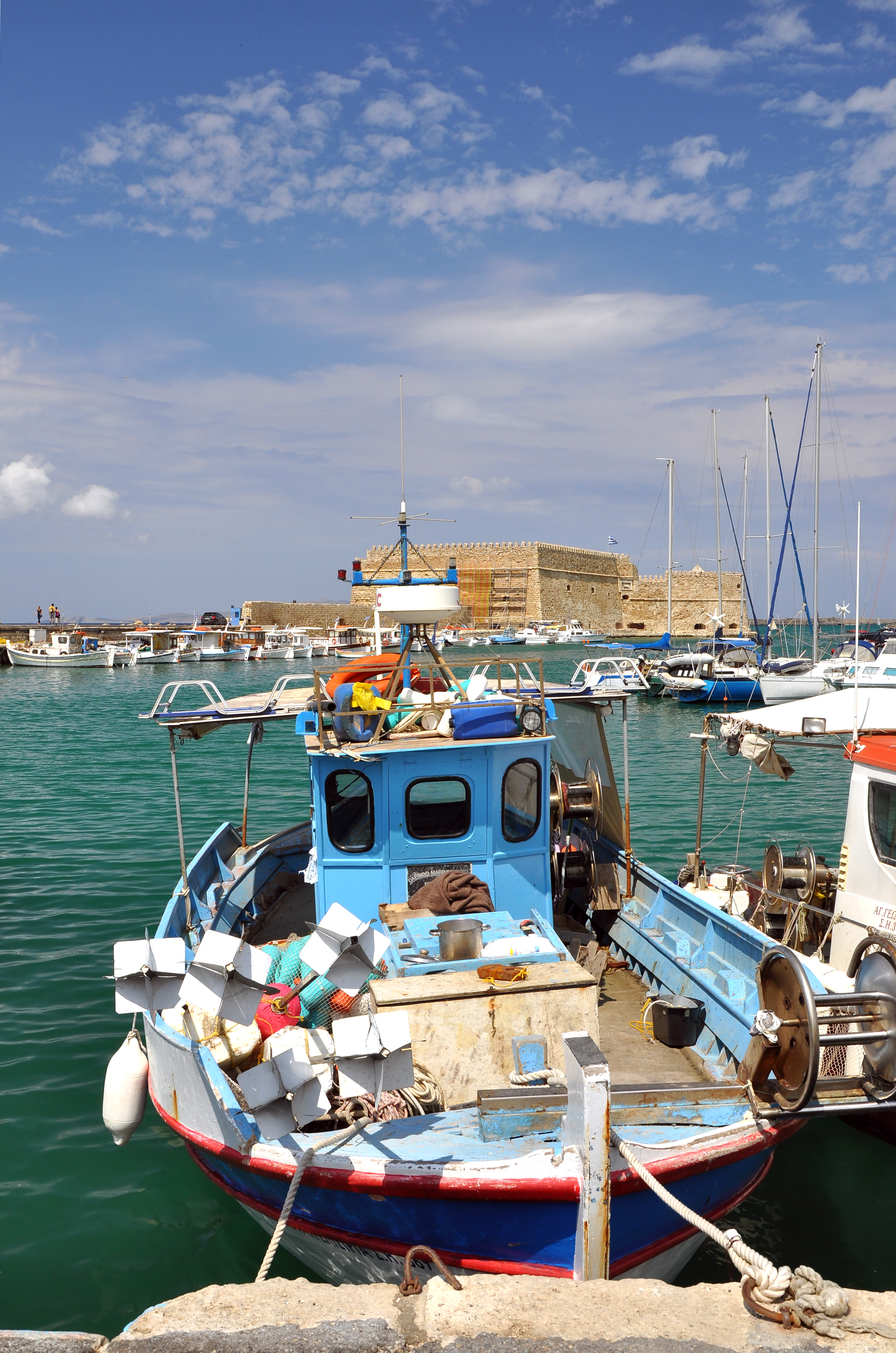 Heraklion old harbour in Crete, Greece 001