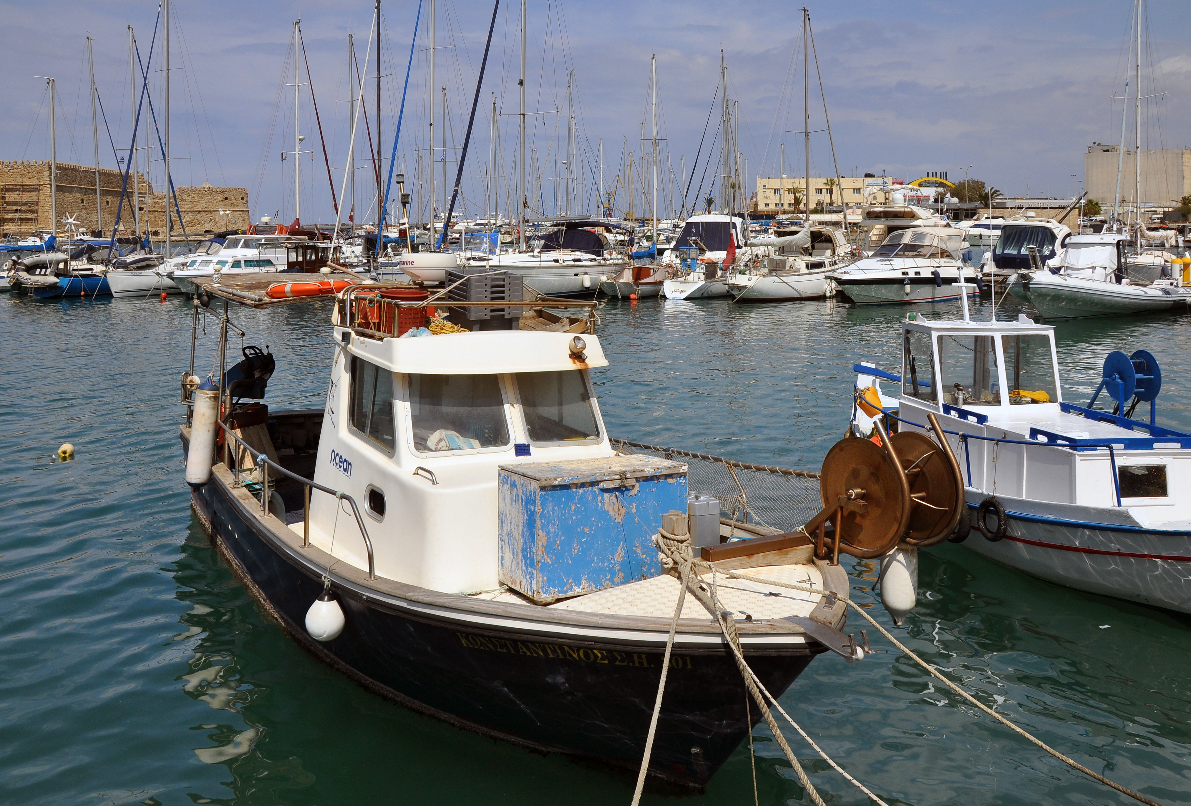 Heraklion old harbour in Crete, Greece 003