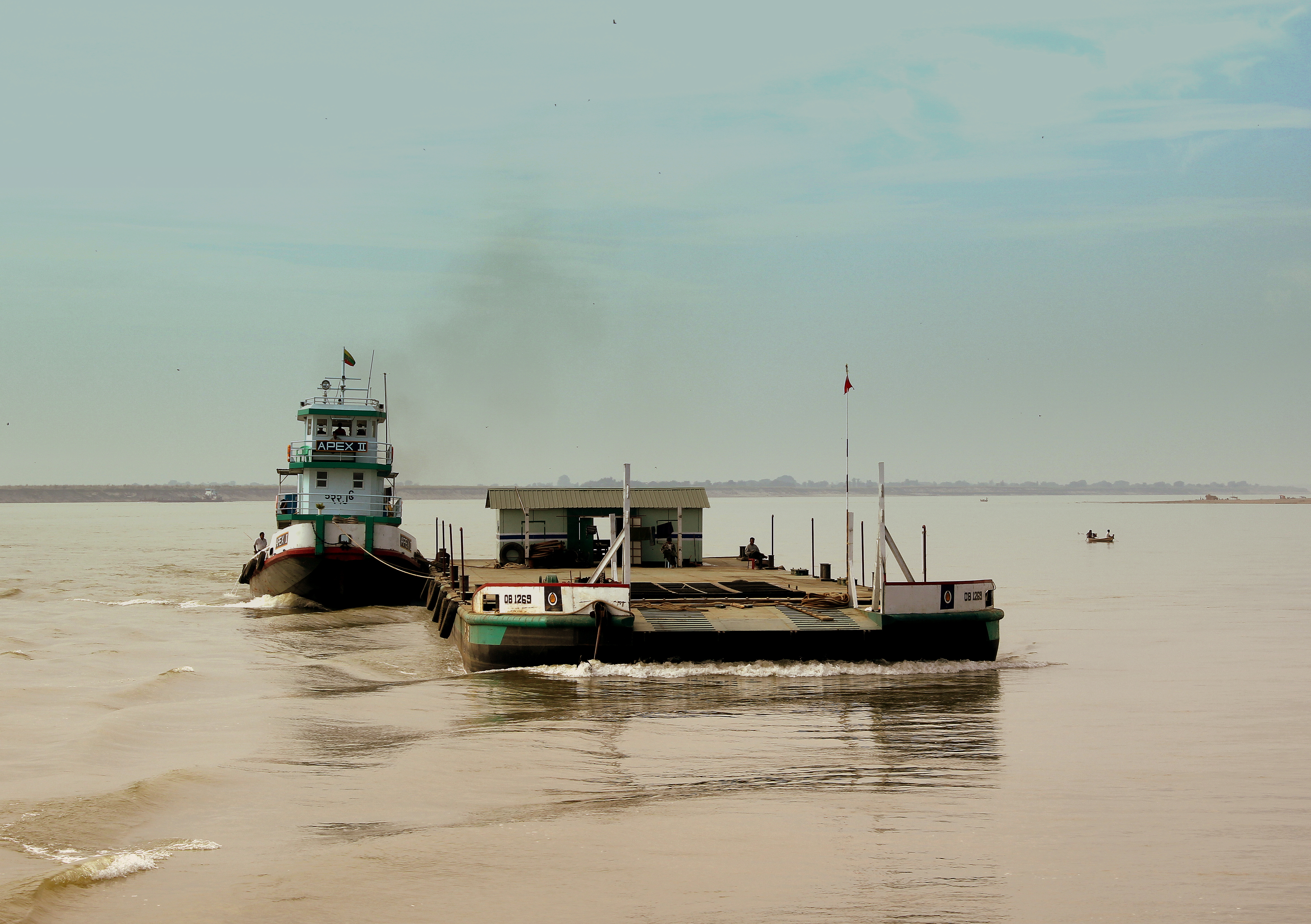 IRRAWADDY RIVER BARGE FERRY JOURNEY FROM BAGAN TO MANDALAY MYANMA FEB 2013 (8520024241)