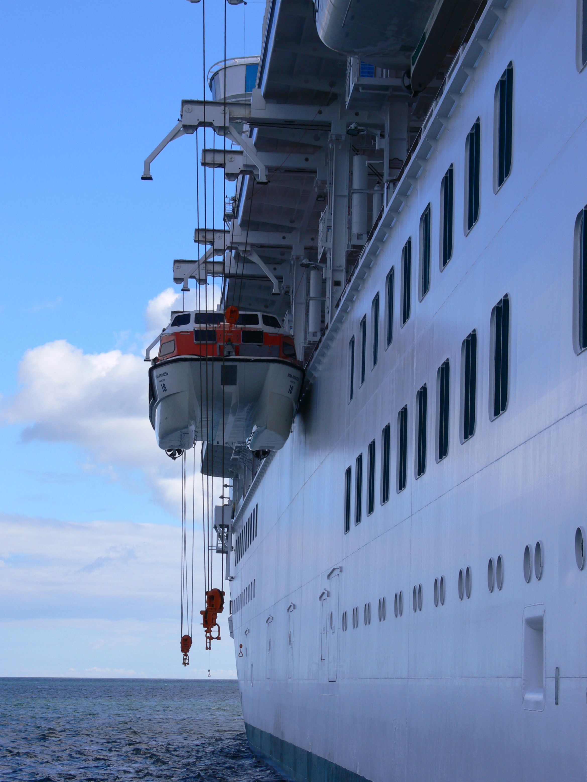 Lifeboat on davits