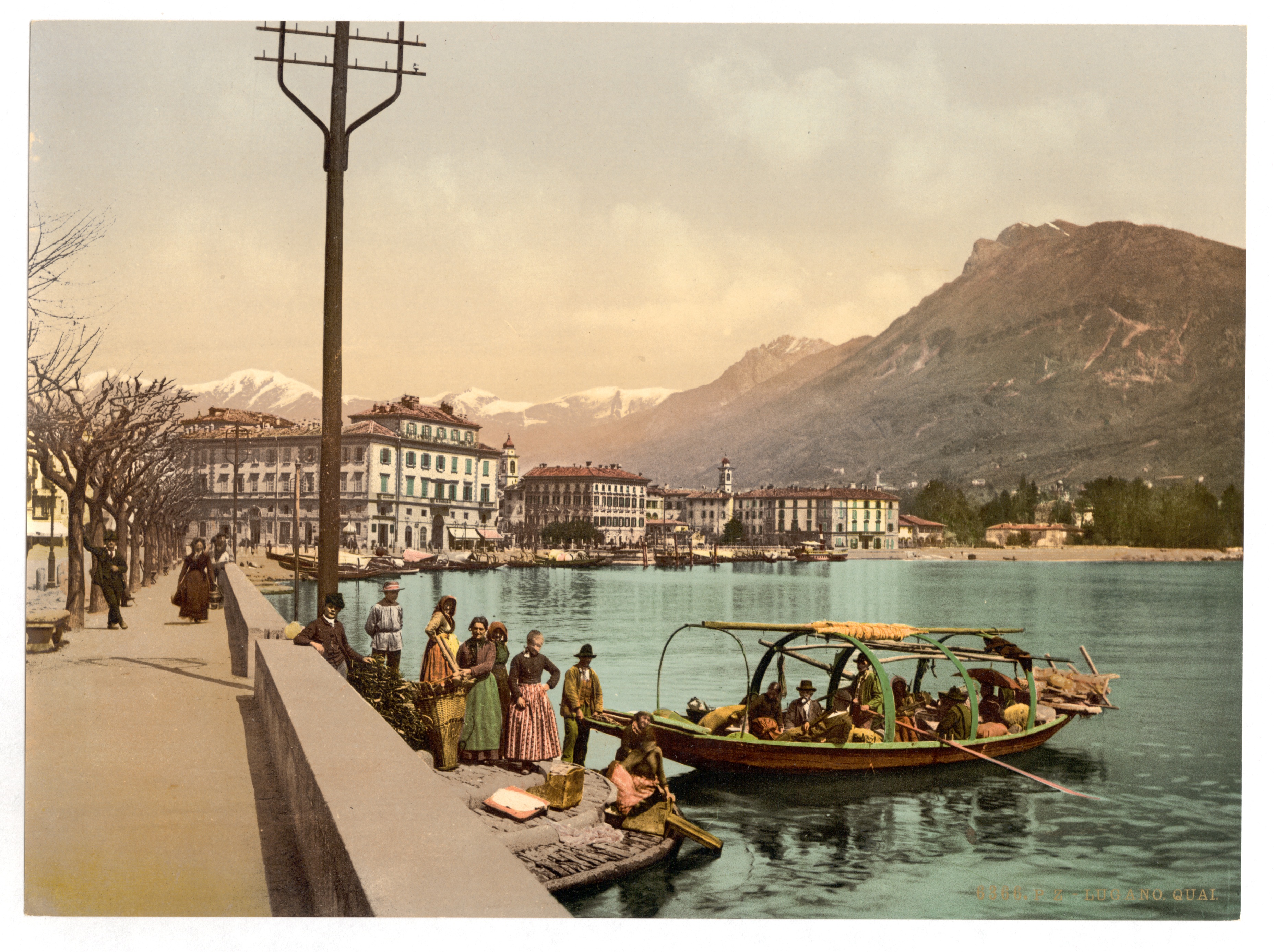 Lugano, on the quay, Tessin, Switzerland-LCCN2001703243