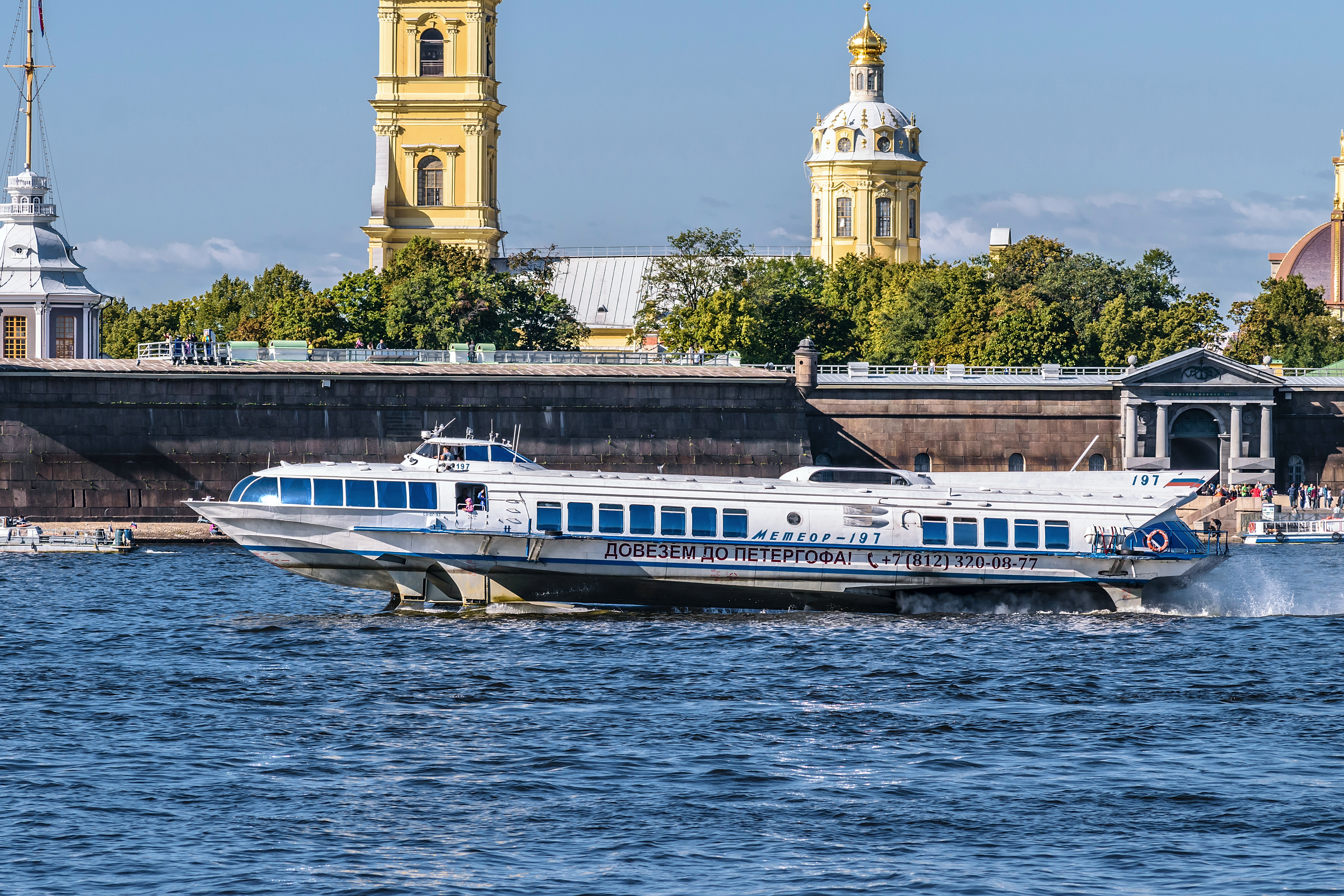 Meteor-197 on Neva River