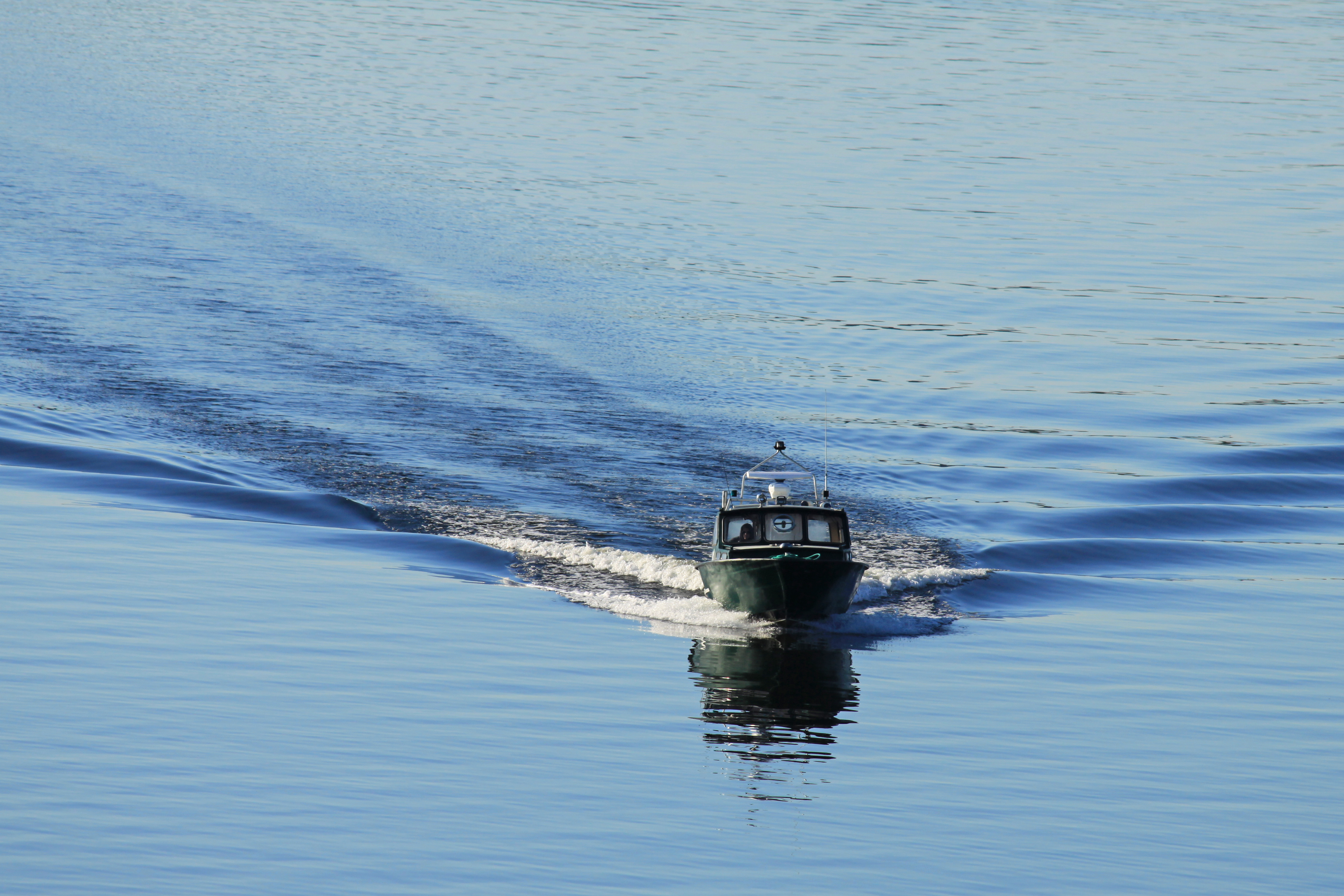 Motorboot im Schärengarten