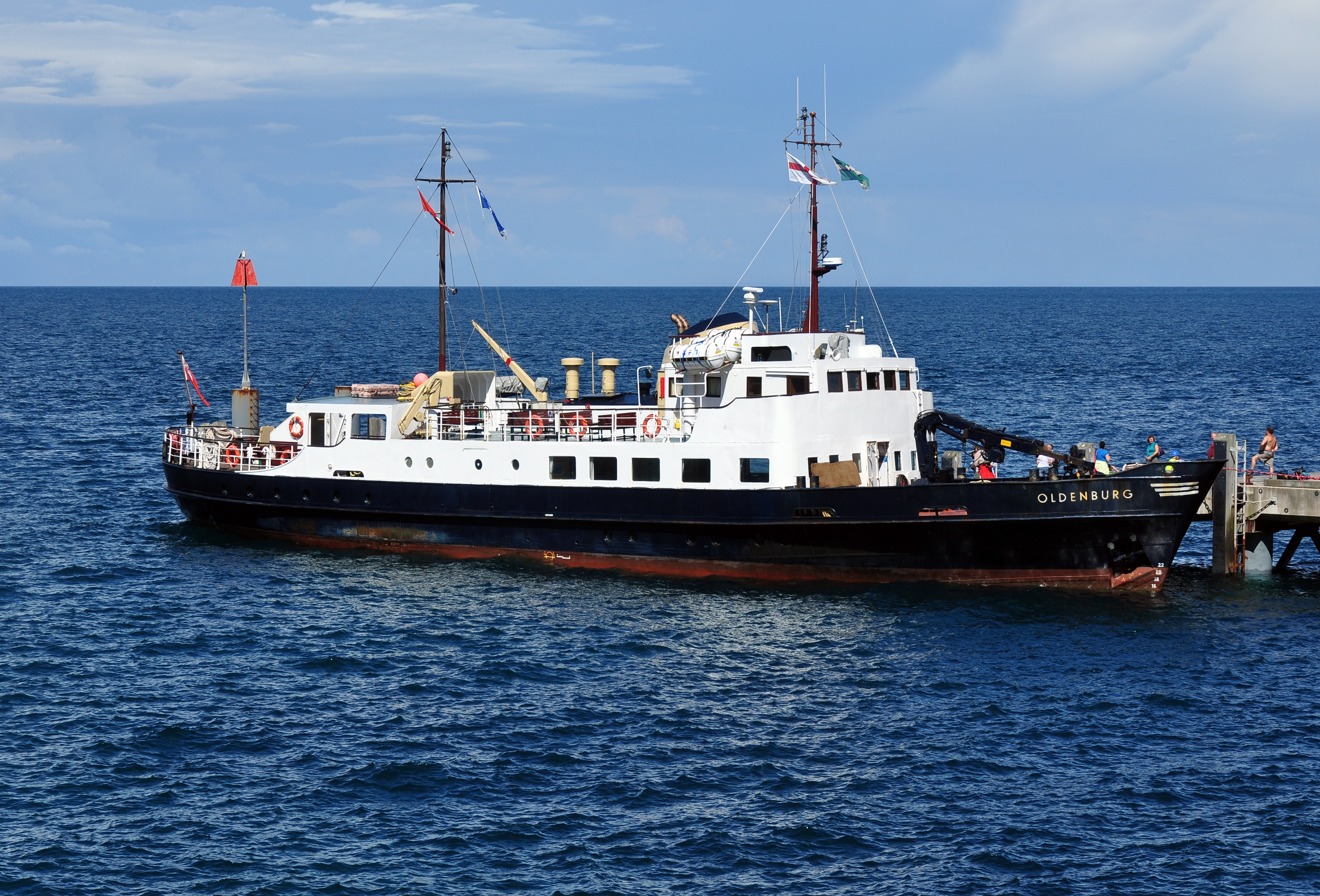 MS Oldenbury at Lundy