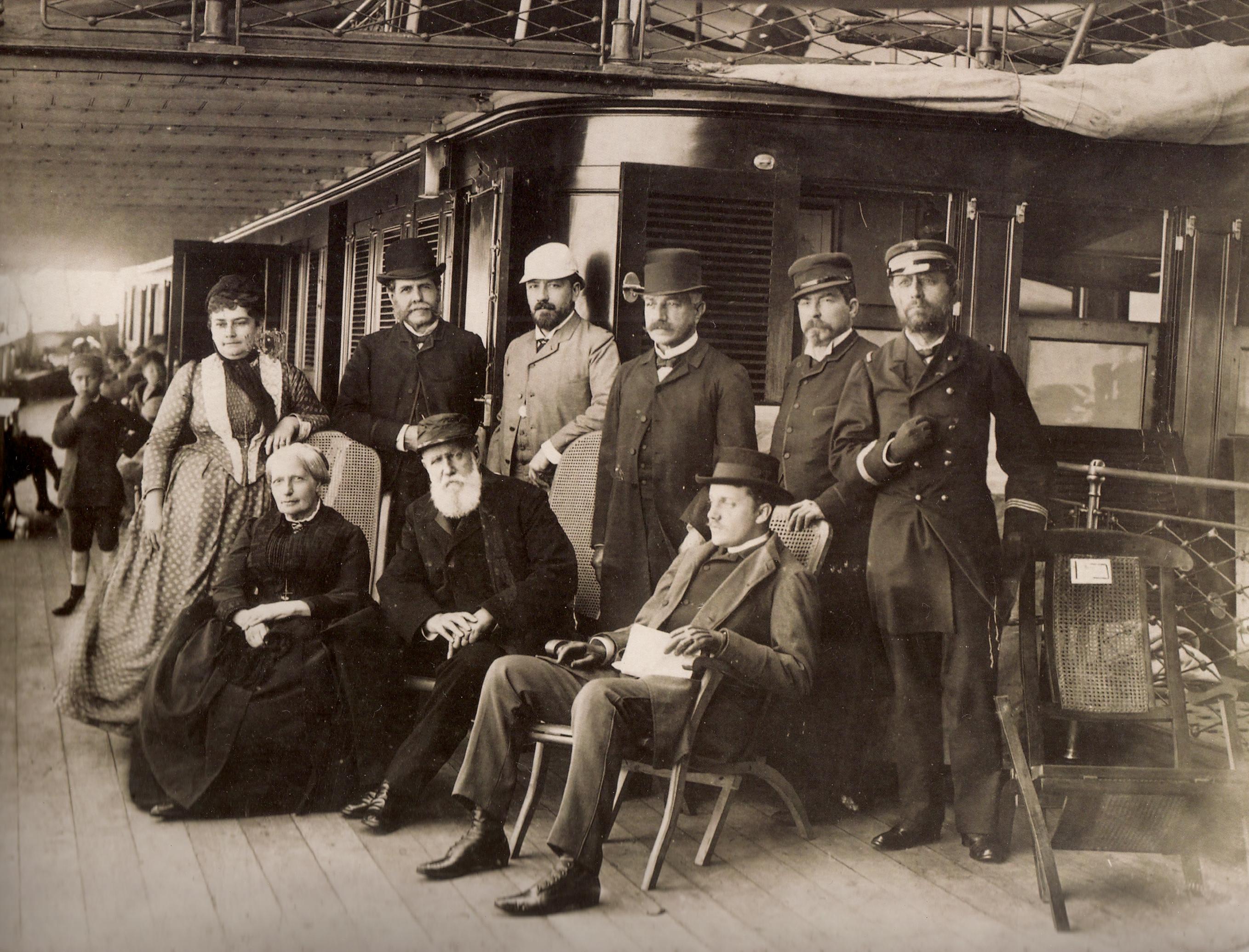 Pedro II departing to Europe 1887