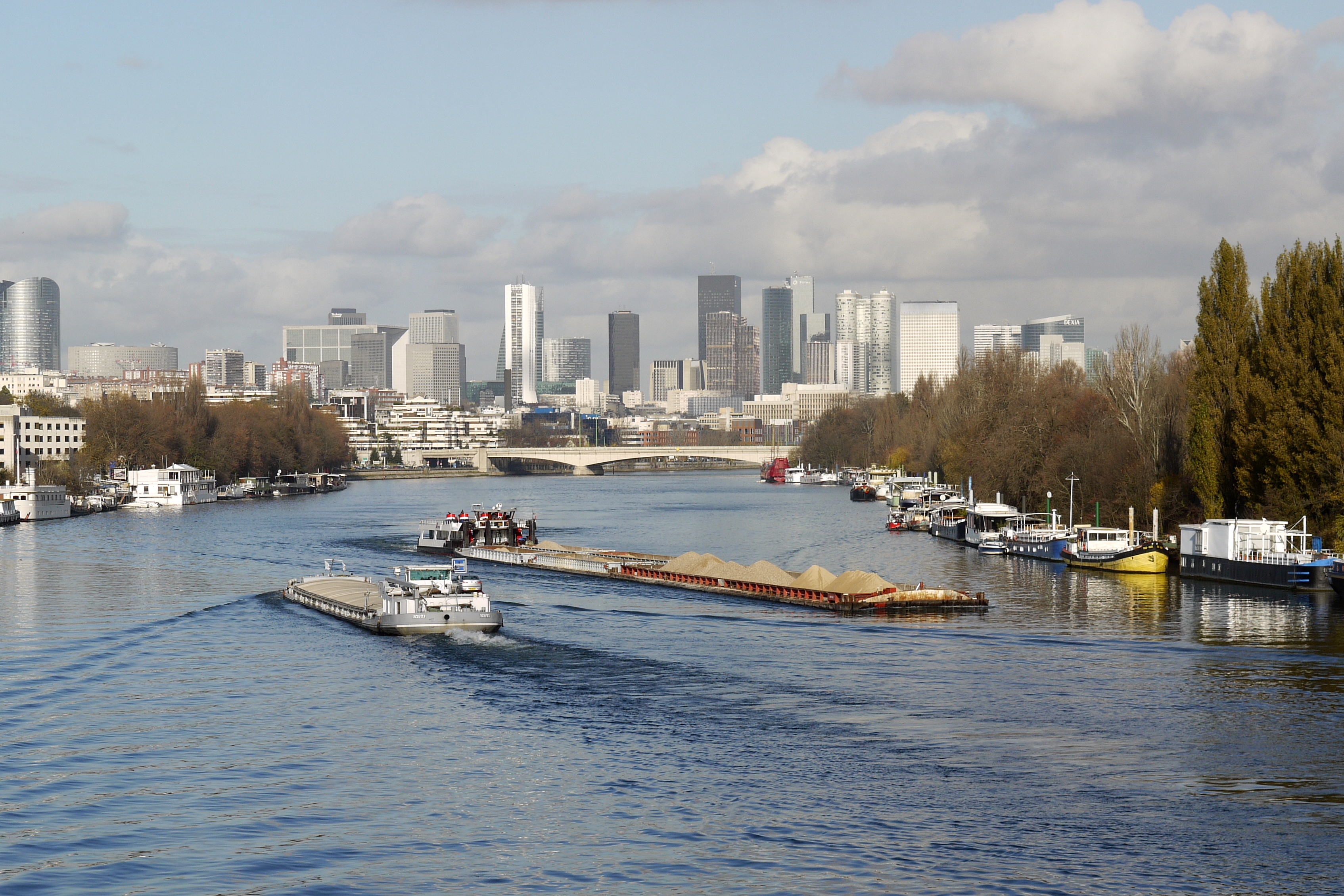 Peniches sur la Seine a Boulogne P1000112
