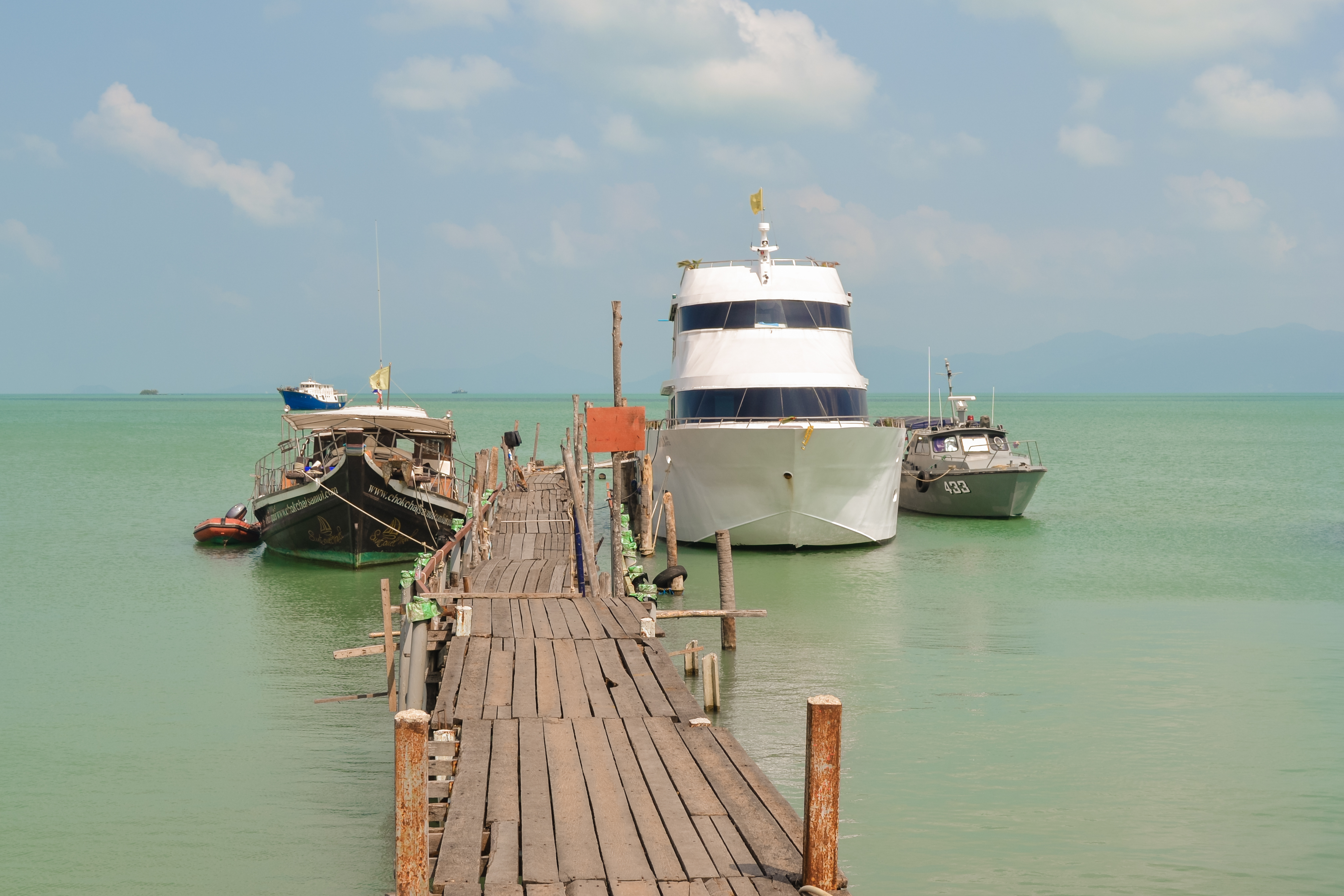 Pier in Bophut village in Ko Samui