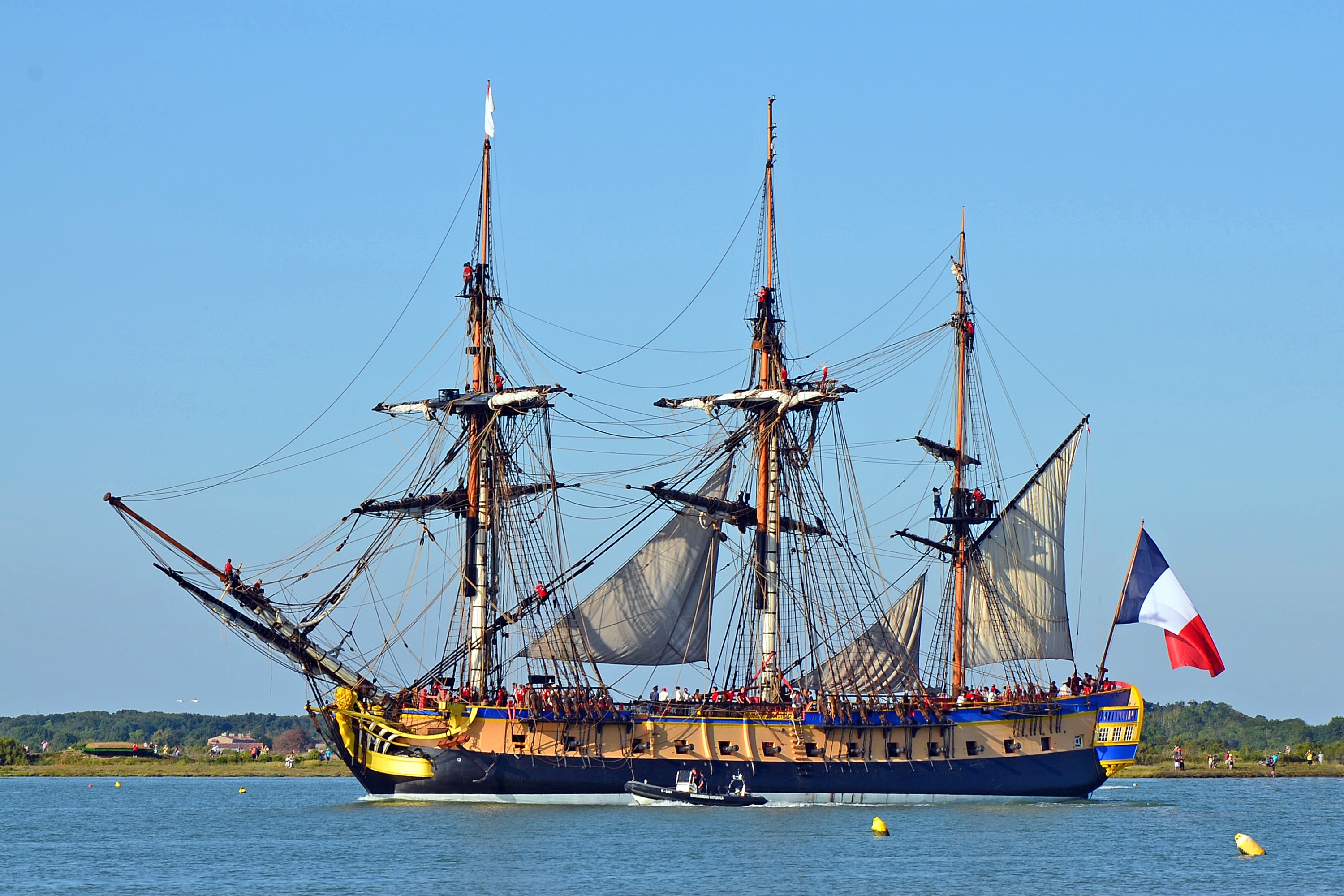 Premiere sortie de l'Hermione dsc3310E