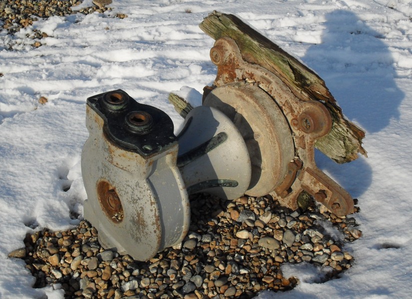 19th-Century Capstan on Worthing Beach