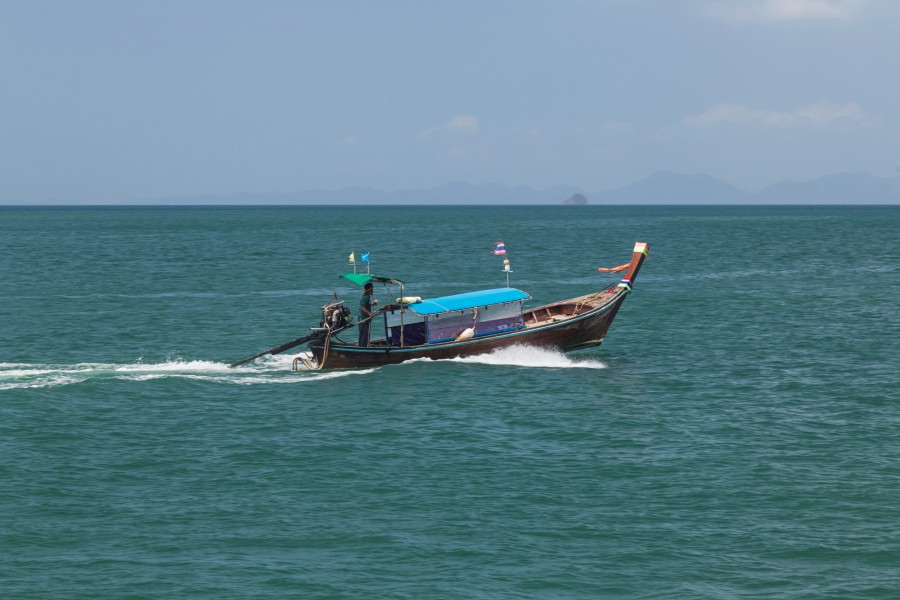 2016 Prowincja Krabi, Widoki ze statku płynącego na trasie Ao Nang - Ko Lanta Yai (28)