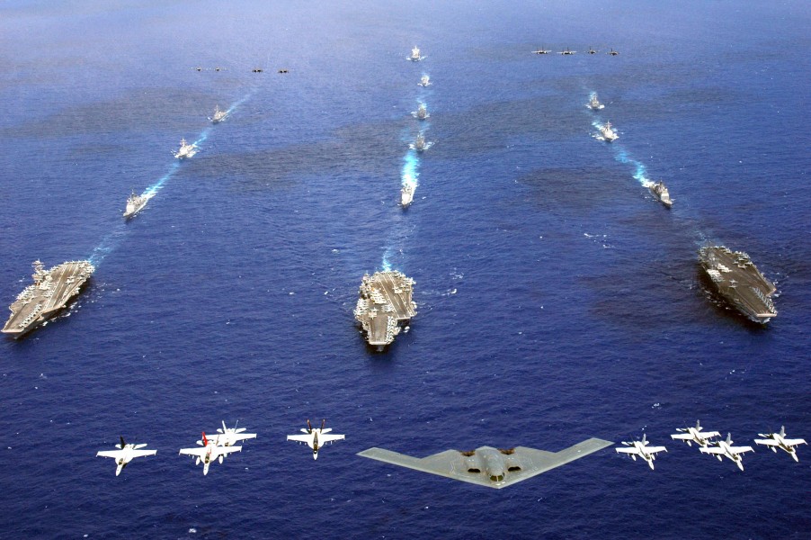 B-2 leading Valiant Shield