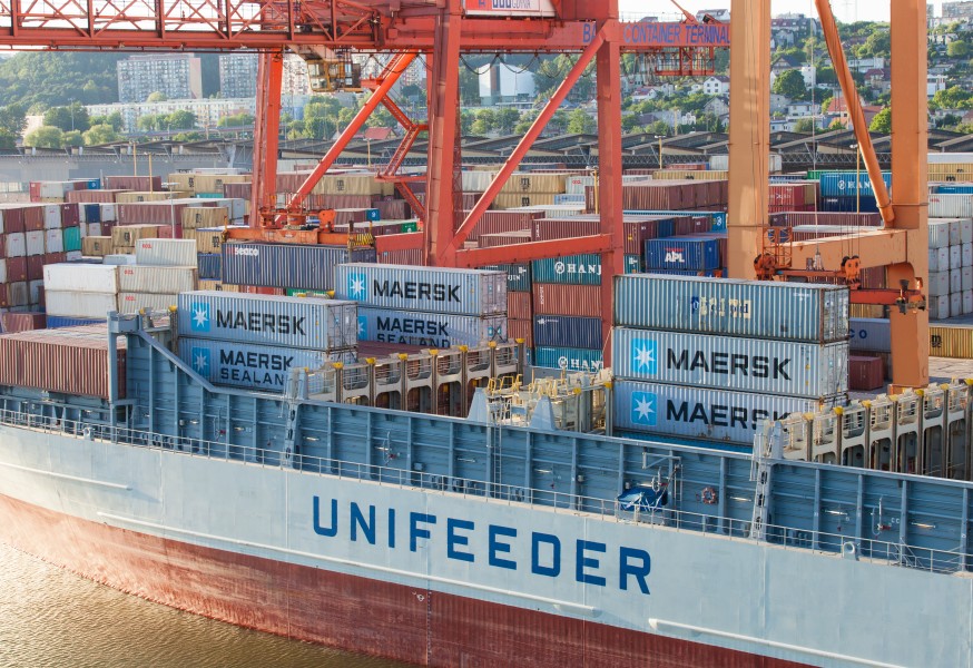 containers in Gdynia port, Poland, June 2014