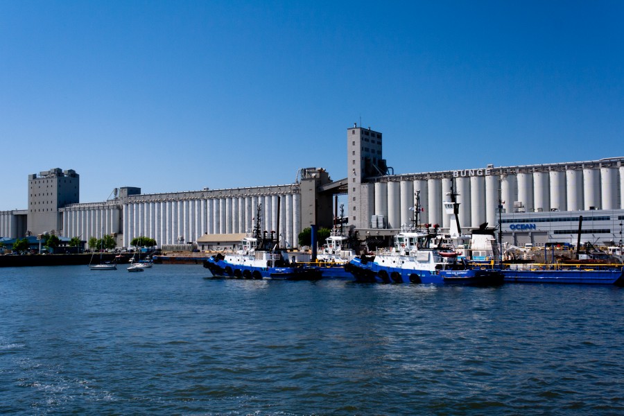 Bassin Louise et silos à grain Bungee