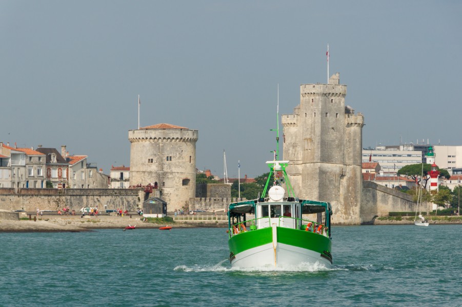 Bateau promenade port La Rochelle août 2015 Charente-Maritime