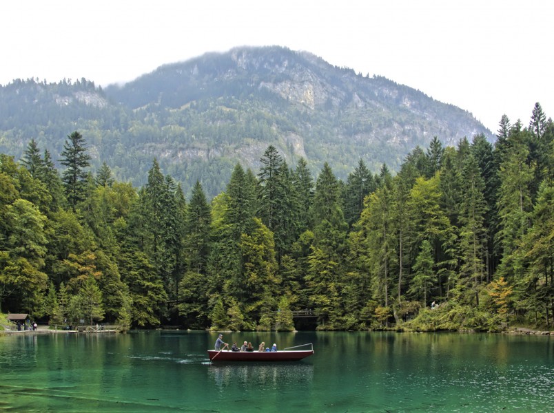 Blausee Lake Boat 2015