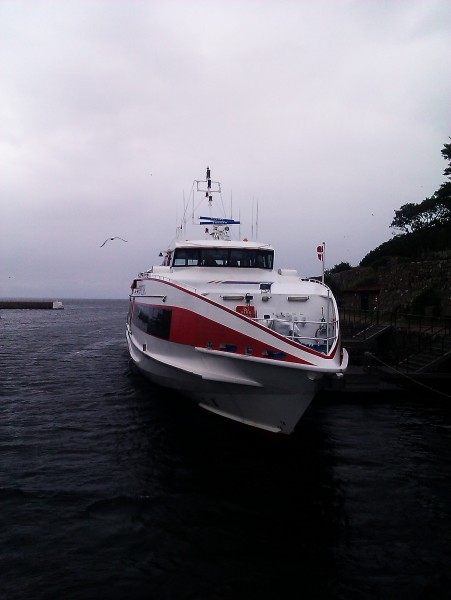 Bornholm Express set fra broen Ertholmene