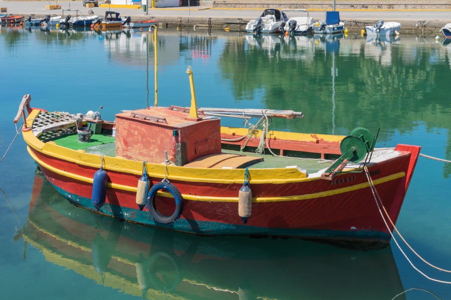 Colorful boat Nea Artaki Euboea Greece