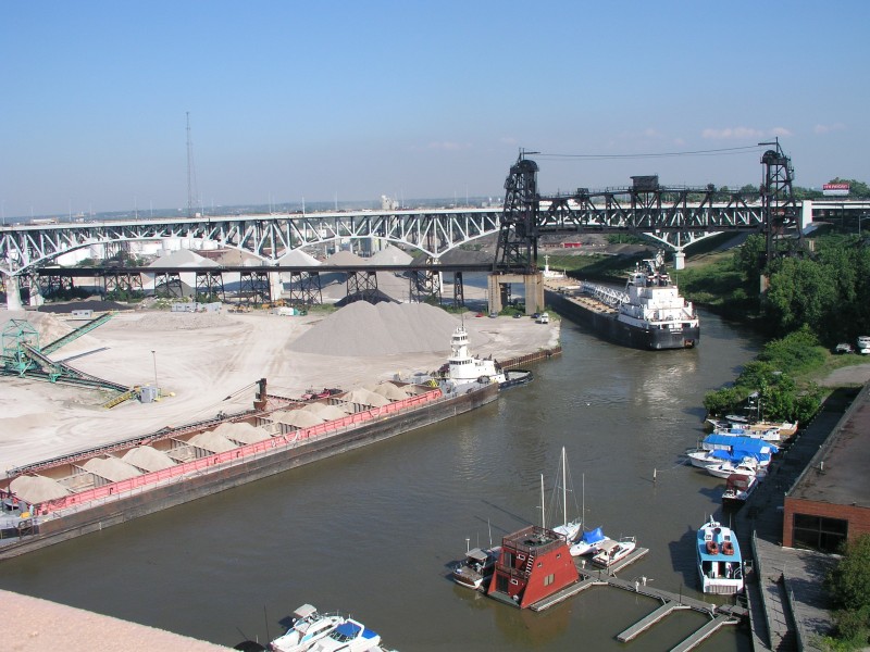 Cuyahoga river at Cleveland